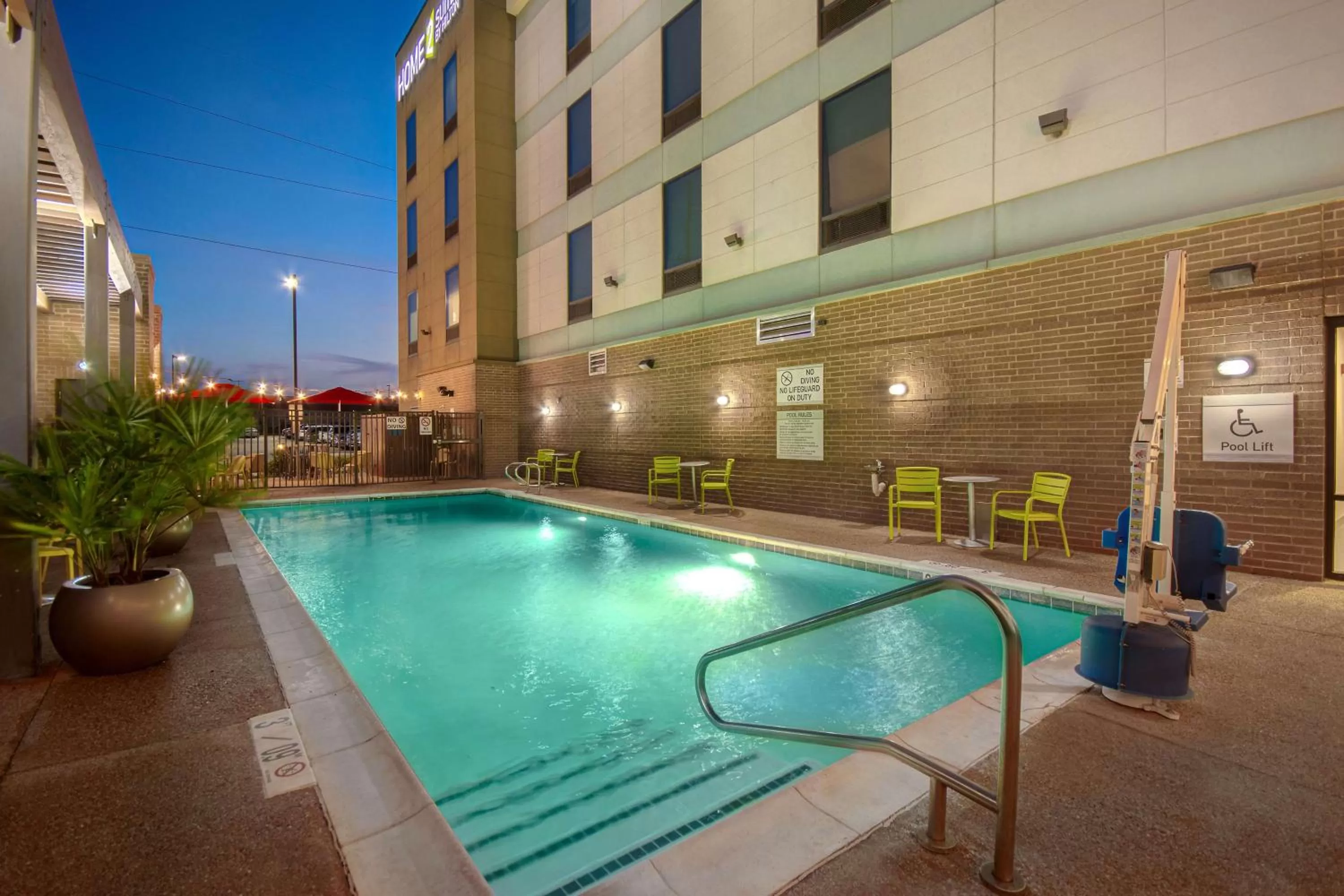 Pool view in Home2 Suites By Hilton Waco