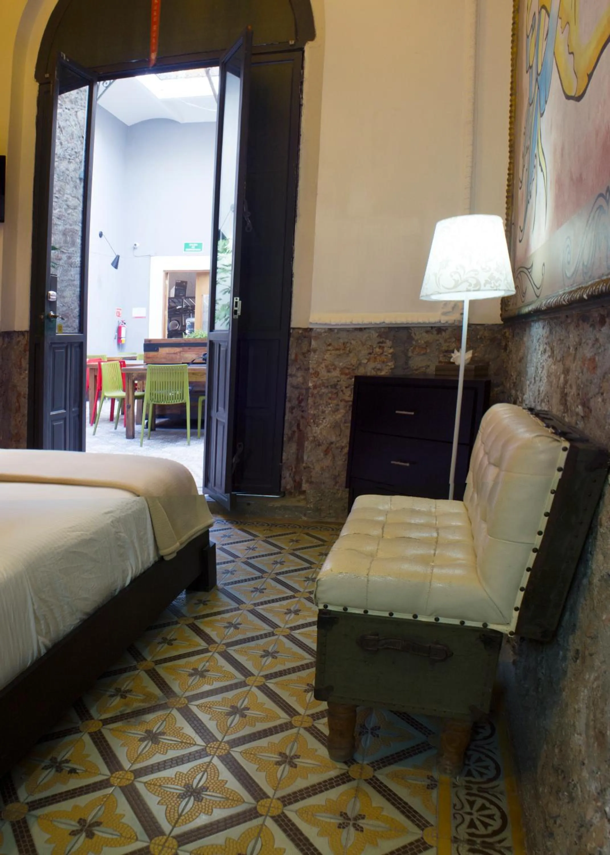 Decorative detail, Bed in Kuku Ruku Hotel