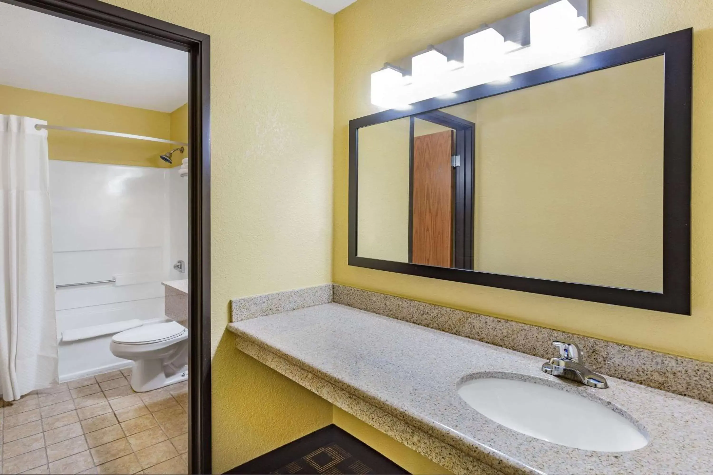 Bathroom in Super 8 by Wyndham Decorah