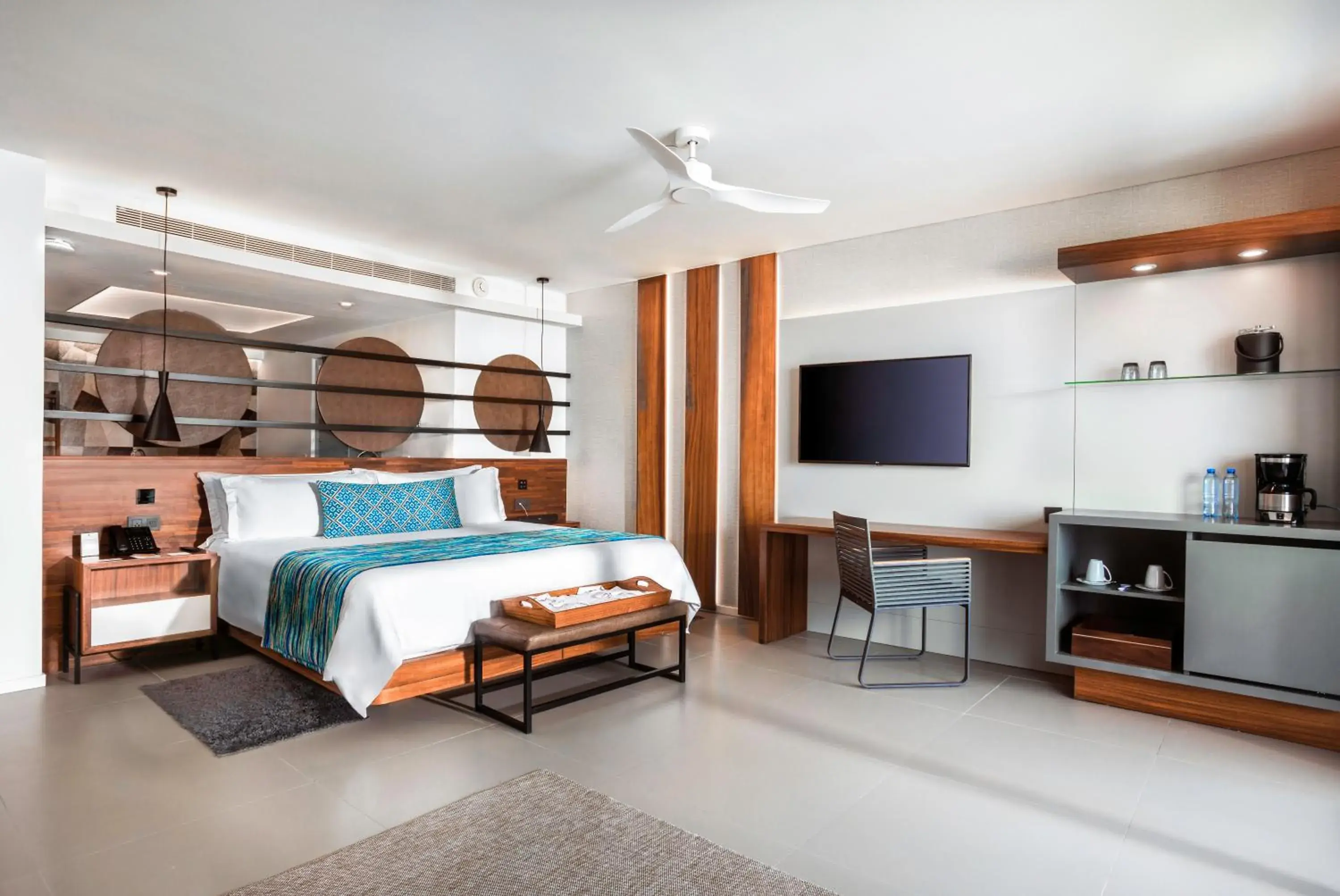 TV and multimedia, Bed in Majestic Elegance Costa Mujeres - All Inclusive TV and multimedia, Bed in Majestic Elegance Costa Mujeres - All Inclusive