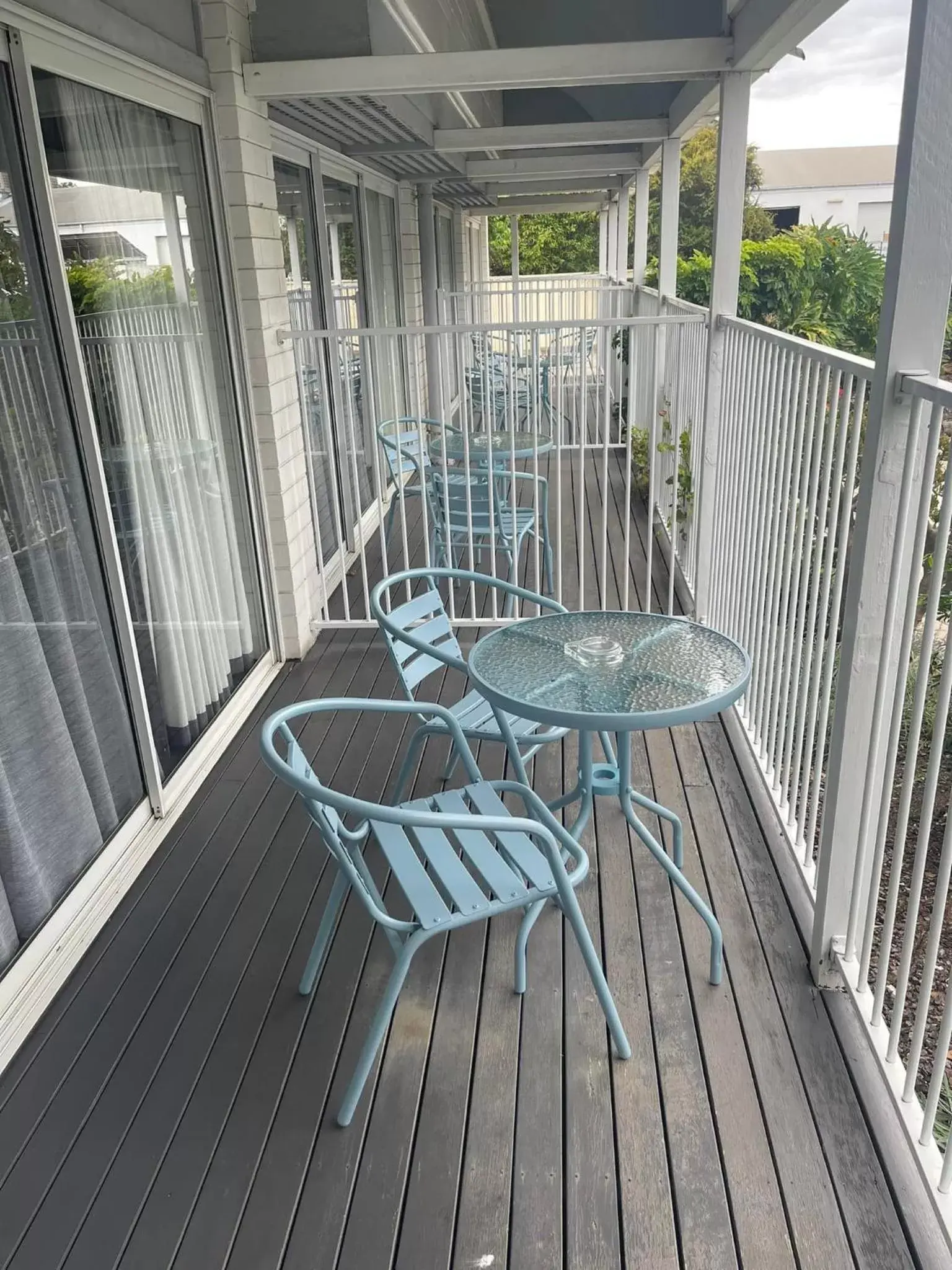 Pool view, Balcony/Terrace in Dalby Manor Motor Inn