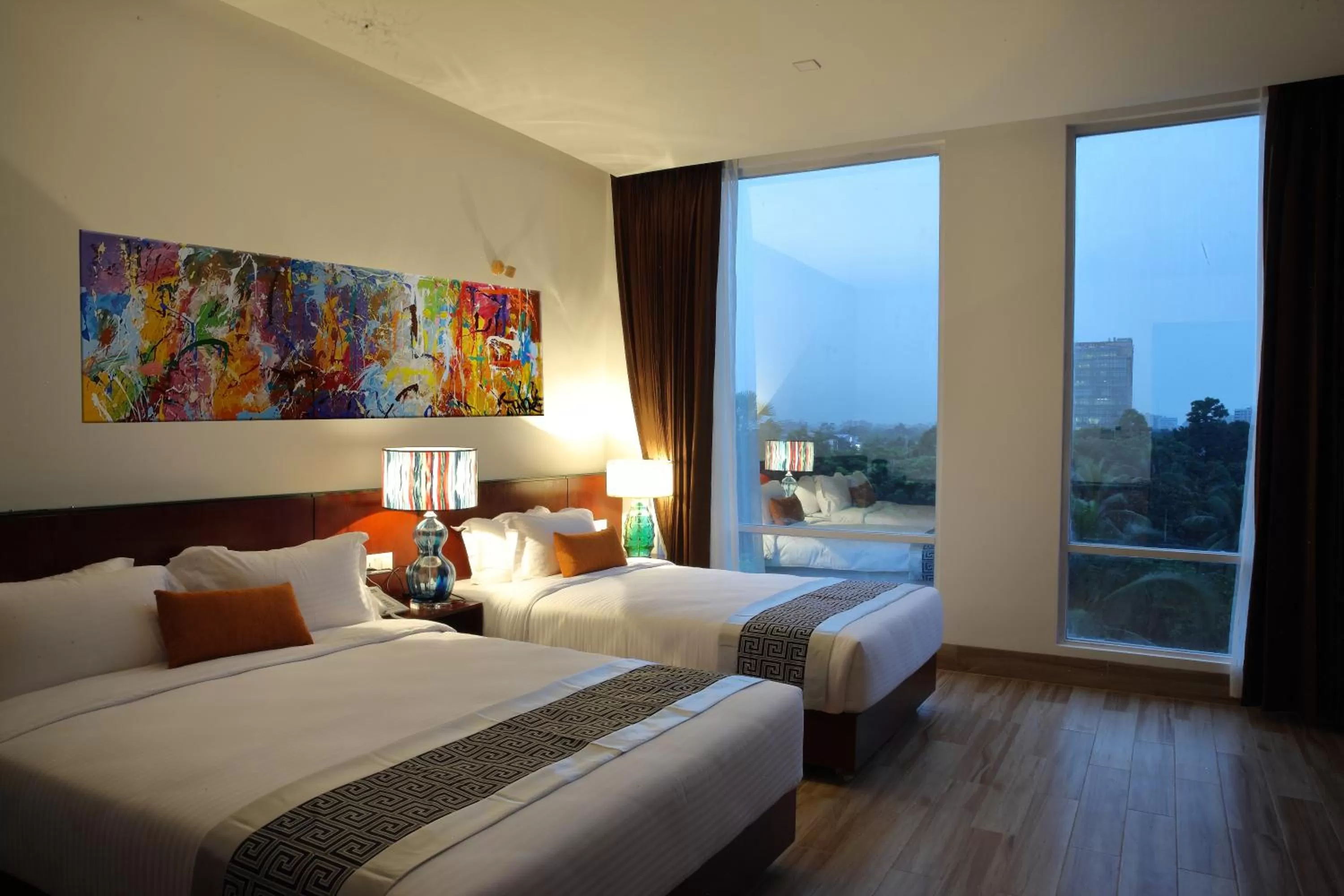 Photo of the whole room, Bed in Empyrean Dhaka City Centre