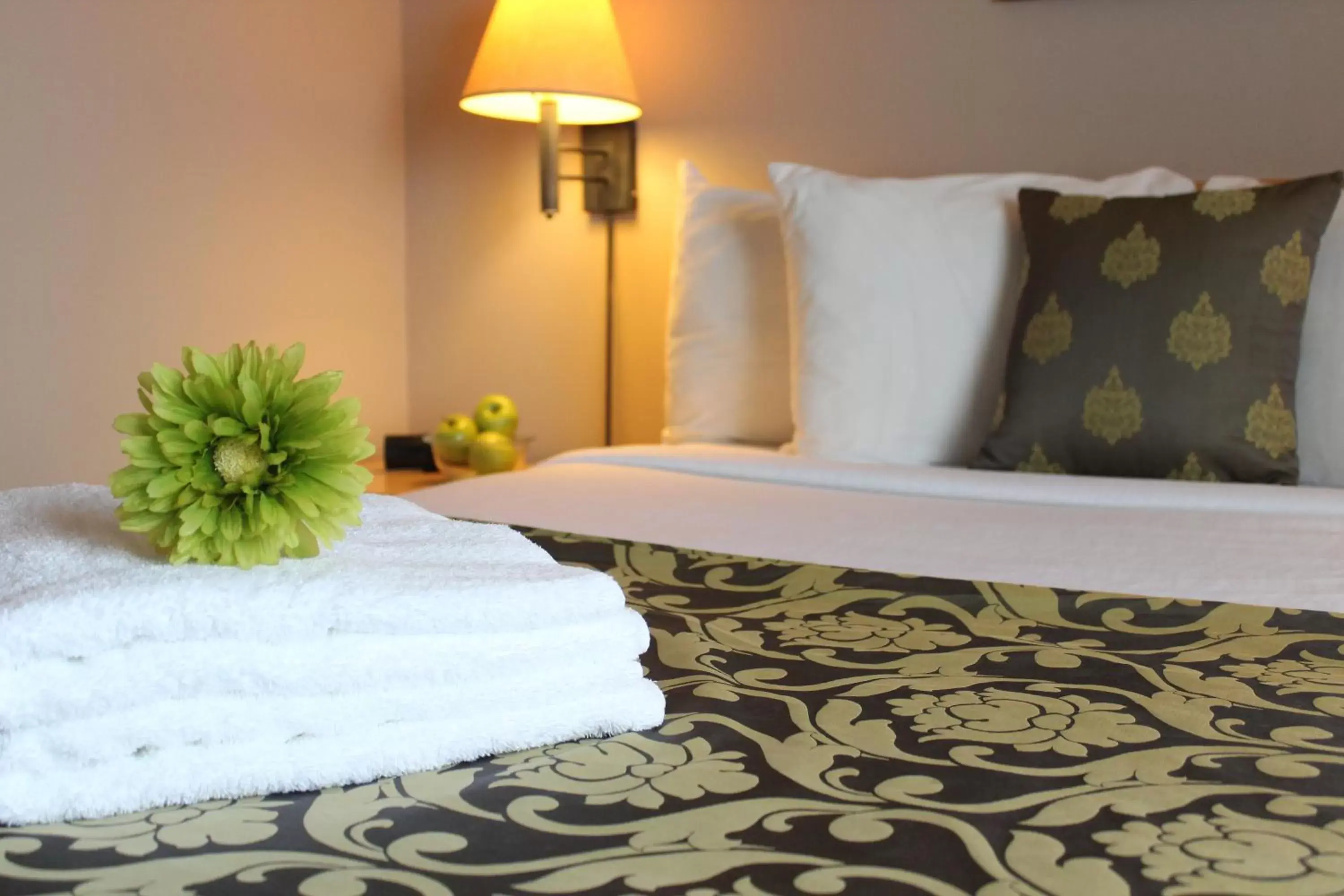 Decorative detail, Bed in Vantage Inn & Suites