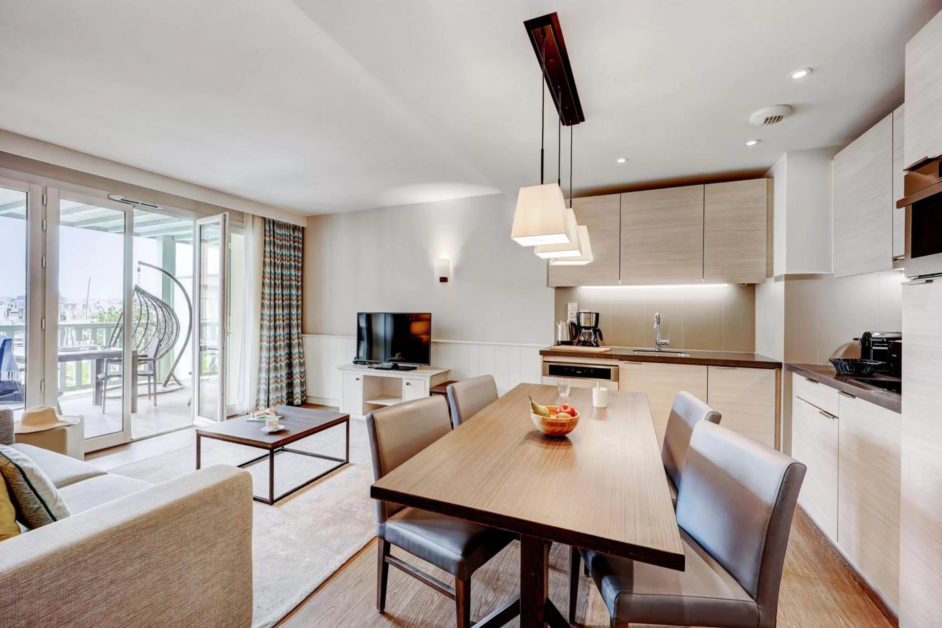 Communal lounge/ TV room in Résidence Pierre & Vacances Premium Presqu'Ile de la Touques