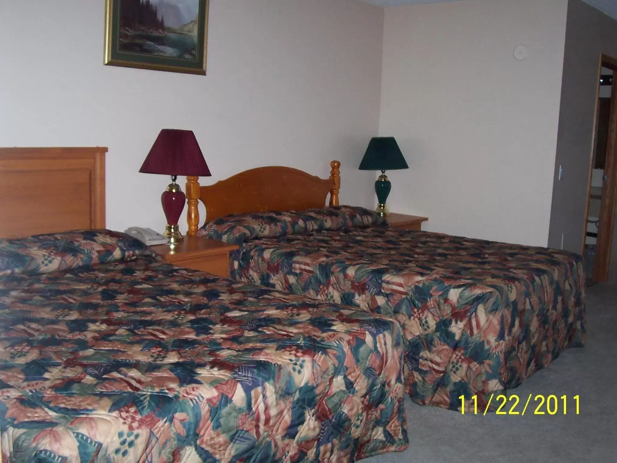Bed in Model A Inn