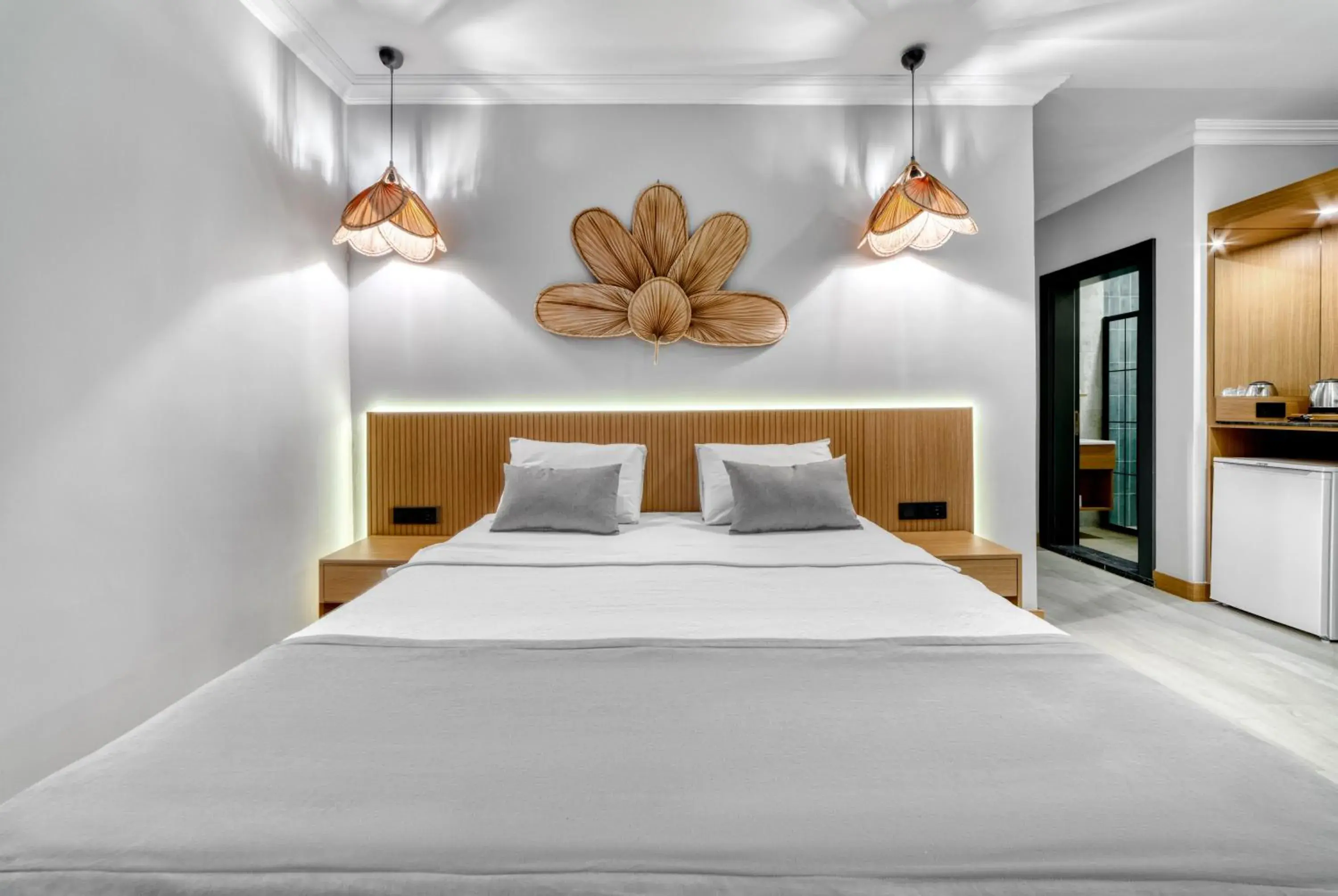 Bed in Hildegard Hotel Alanya