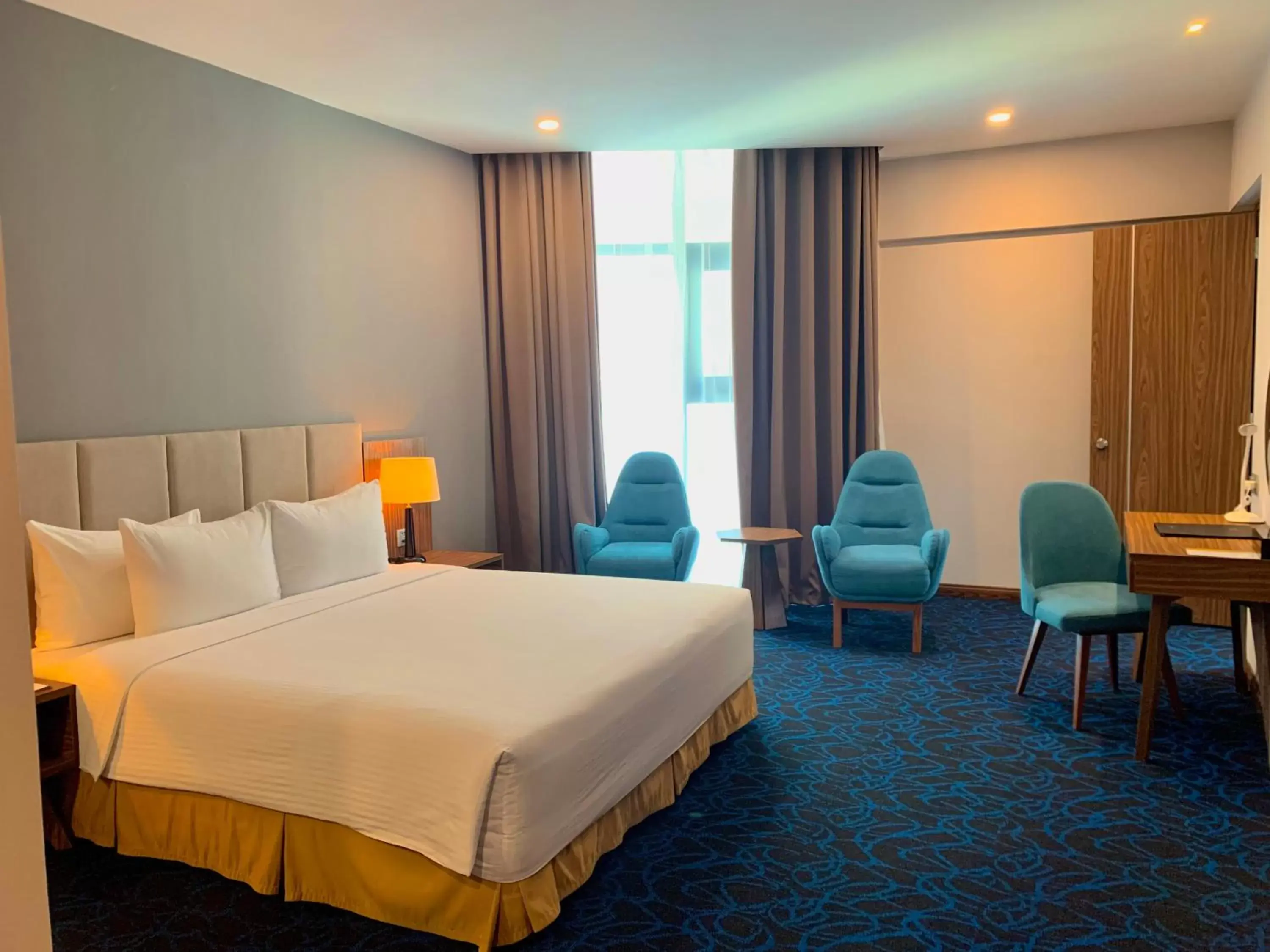 Bedroom, Bed in Muong Thanh Luxury Vien Trieu Nha Trang Bedroom, Bed in Muong Thanh Luxury Vien Trieu Nha Trang