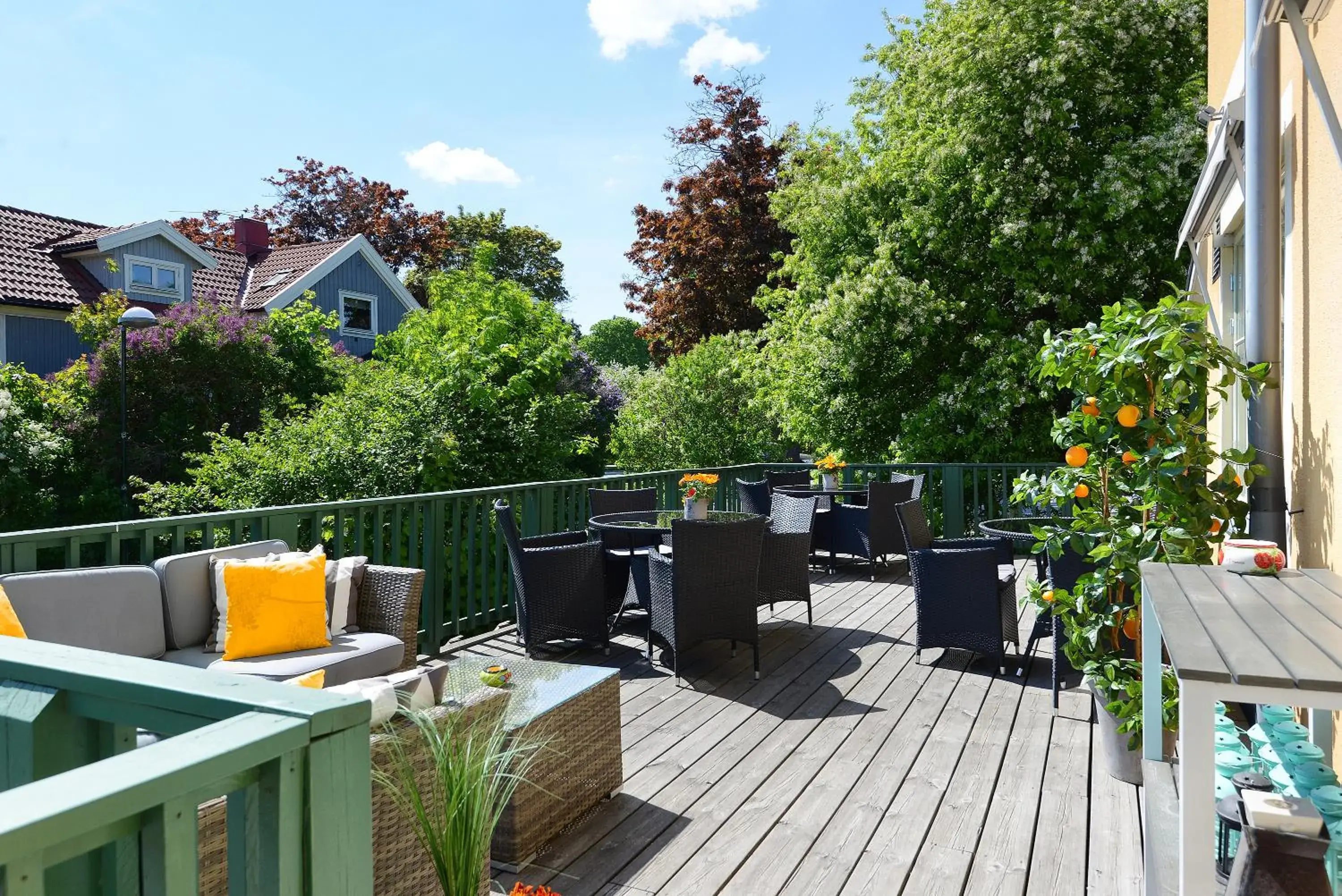 Balcony/Terrace in Maude´s Hotel Enskede Stockholm