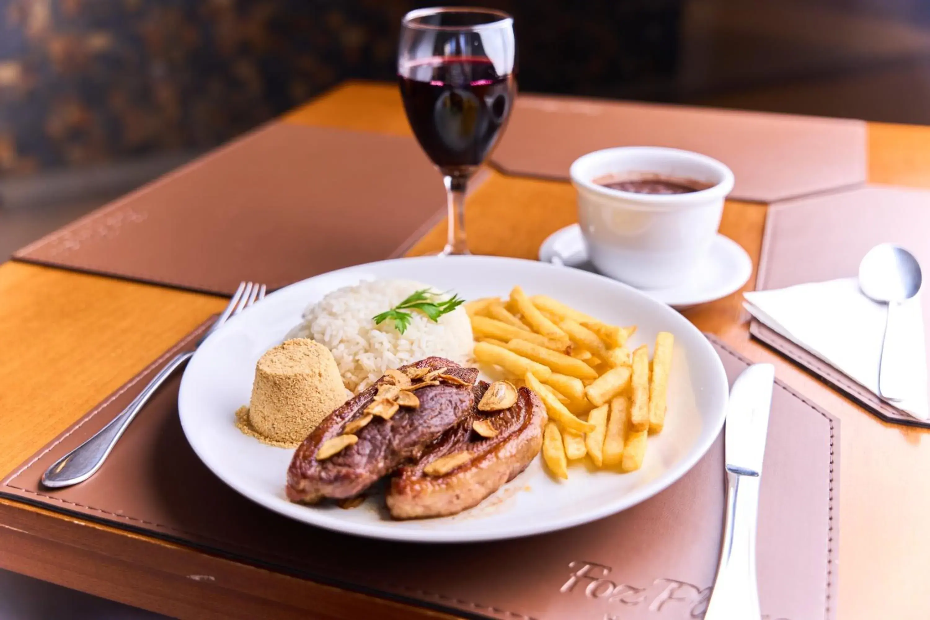 Food close-up in Foz Plaza Hotel