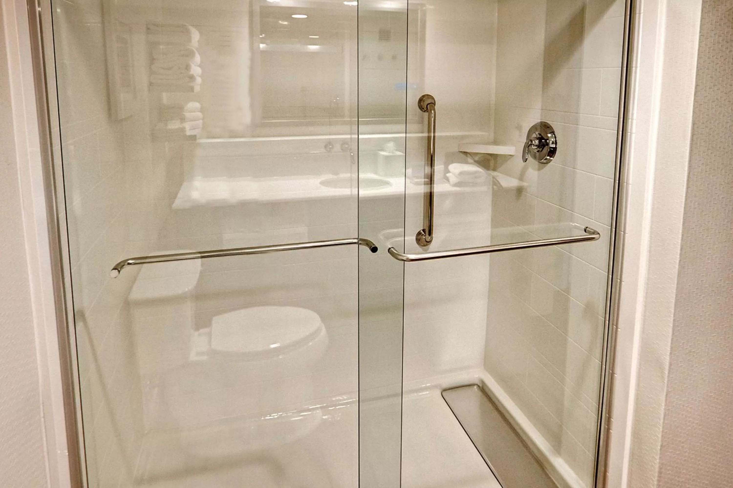 Bathroom in Hampton Inn and Suites Asheville Airport