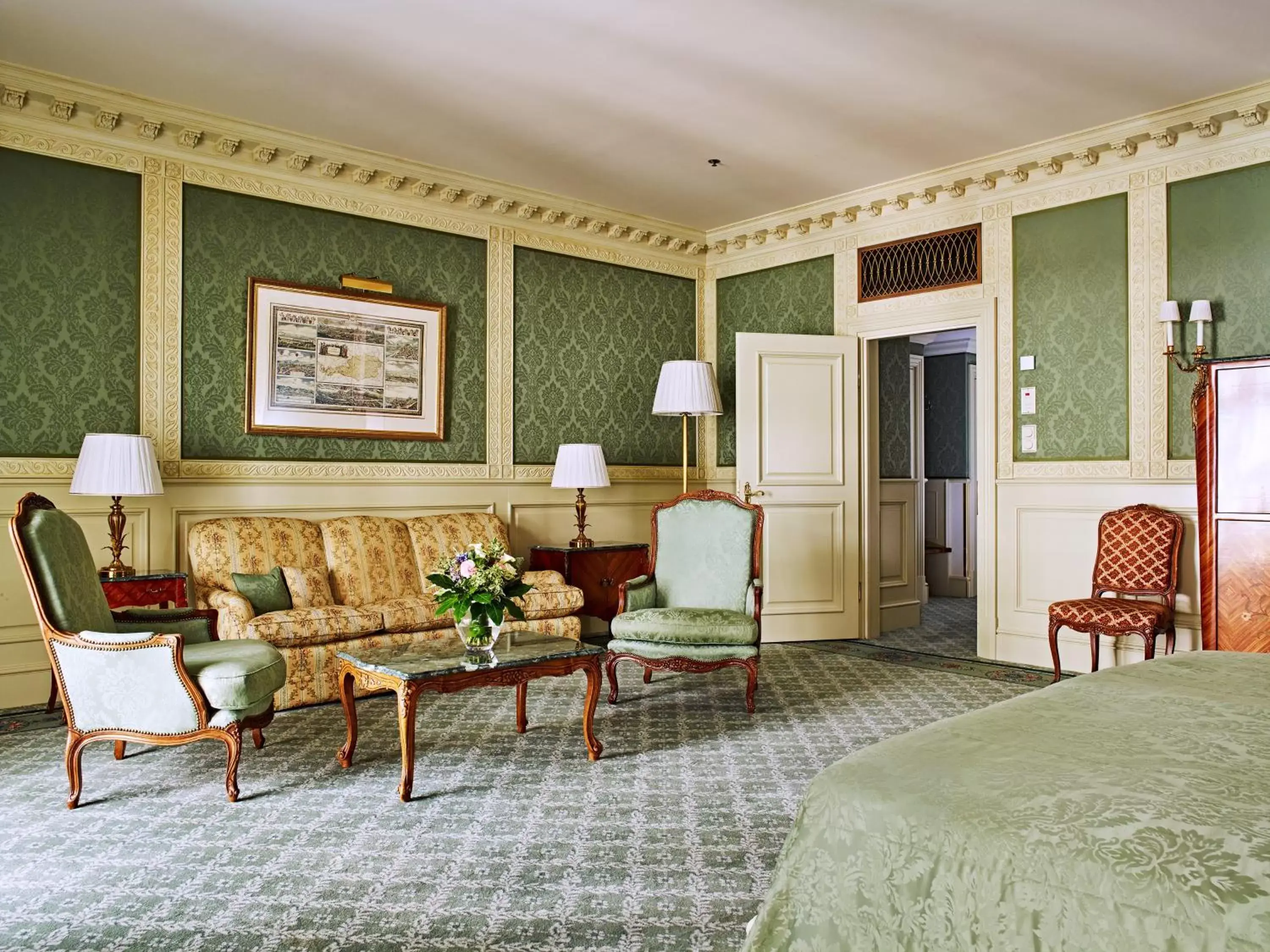 Bedroom, Seating Area in Grand Hotel Wien