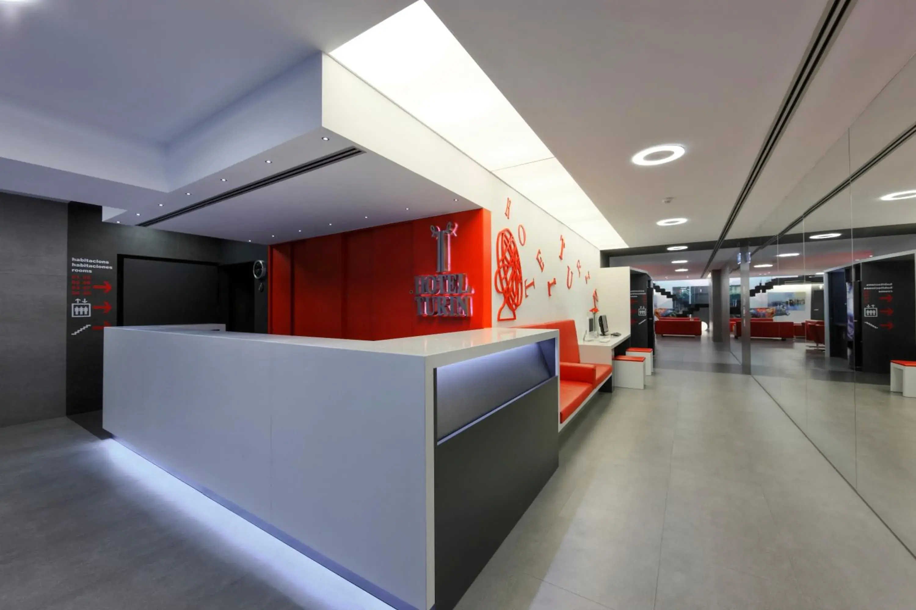Lobby or reception in Hotel Turin Barcelona Lobby or reception in Hotel Turin Barcelona