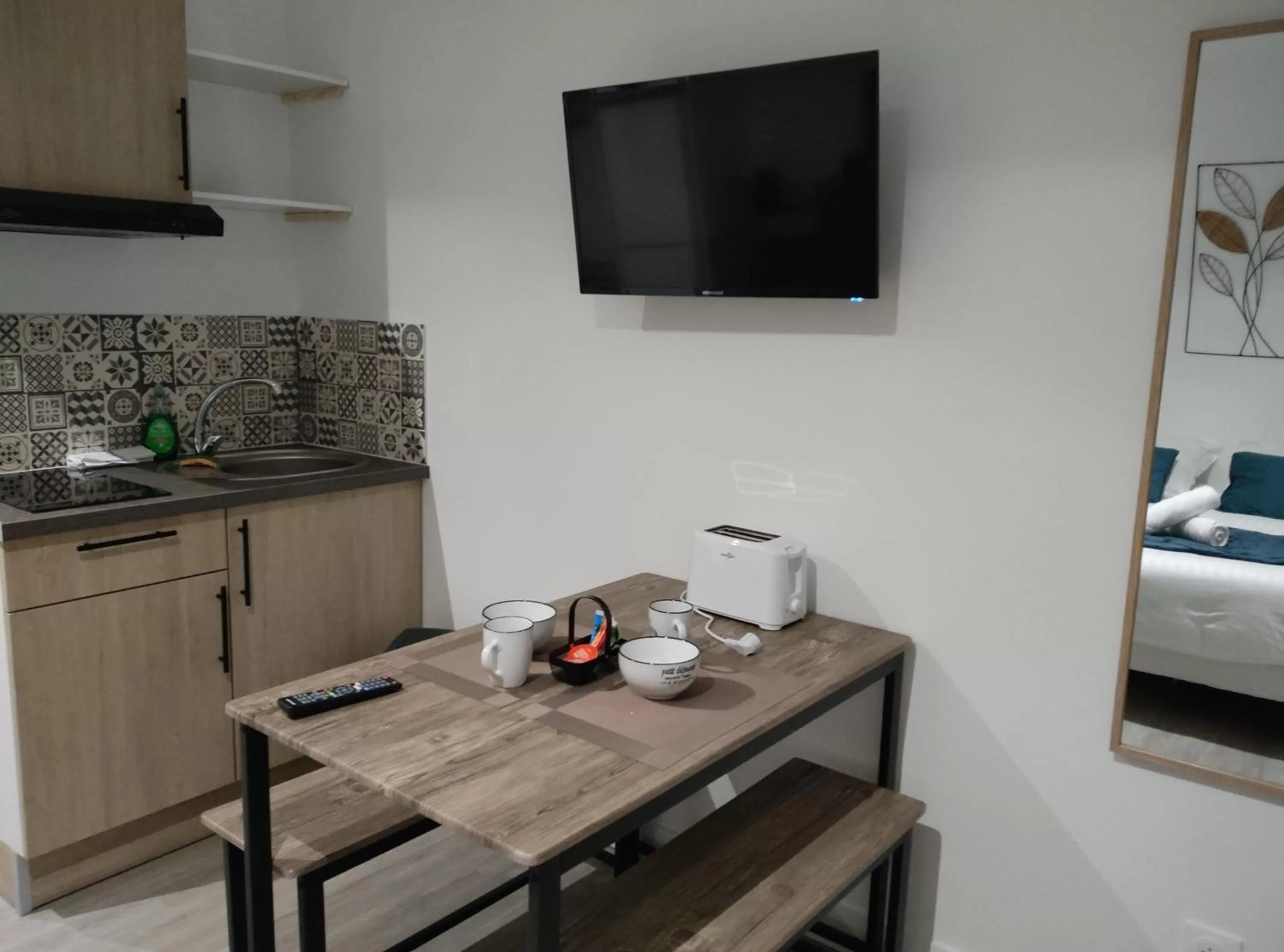 Kitchen/Kitchenette in Villa Raphaëlle #2 Centre ville avec parking