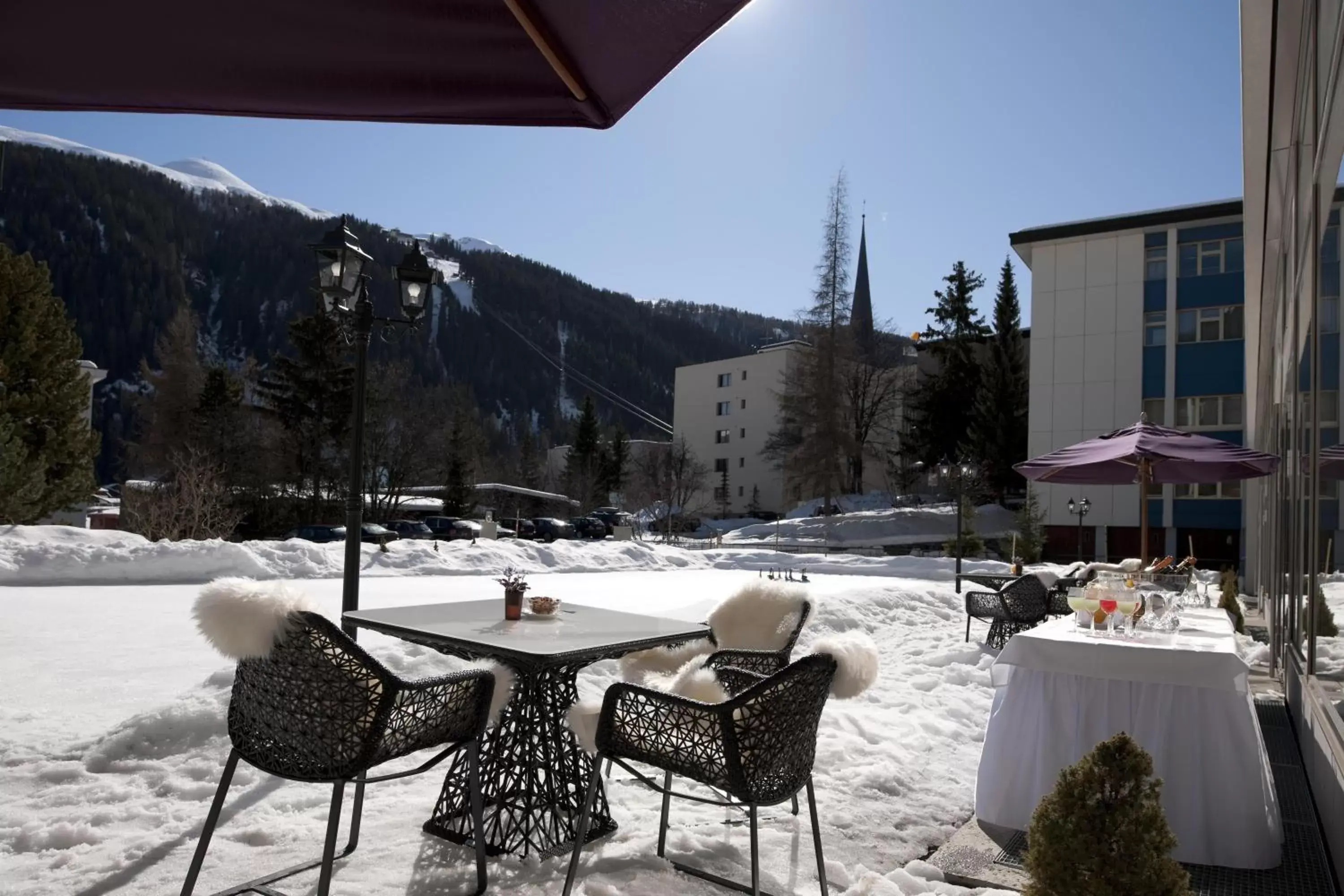 Patio in Morosani Schweizerhof