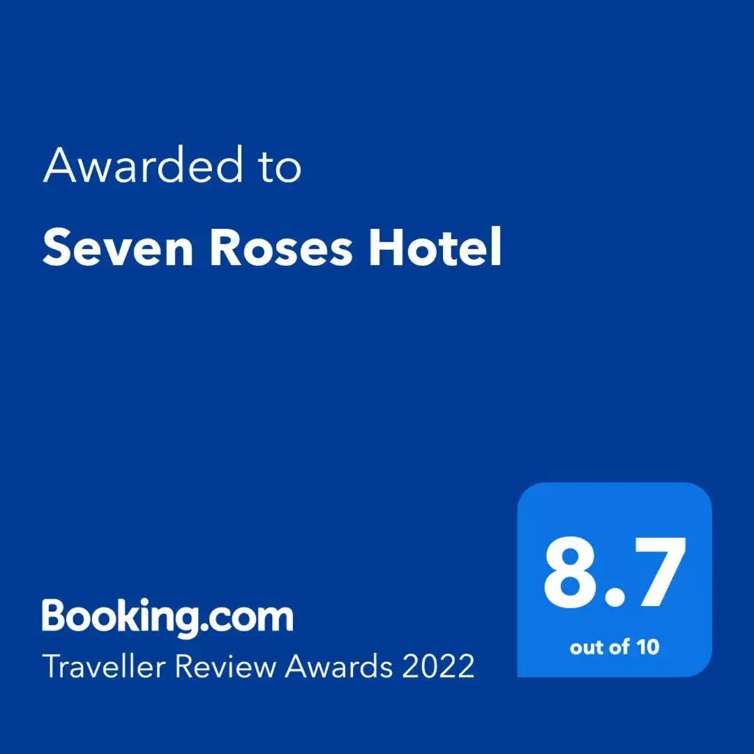 Certificate/Award, Logo/Certificate/Sign/Award in Seven Roses Hotel