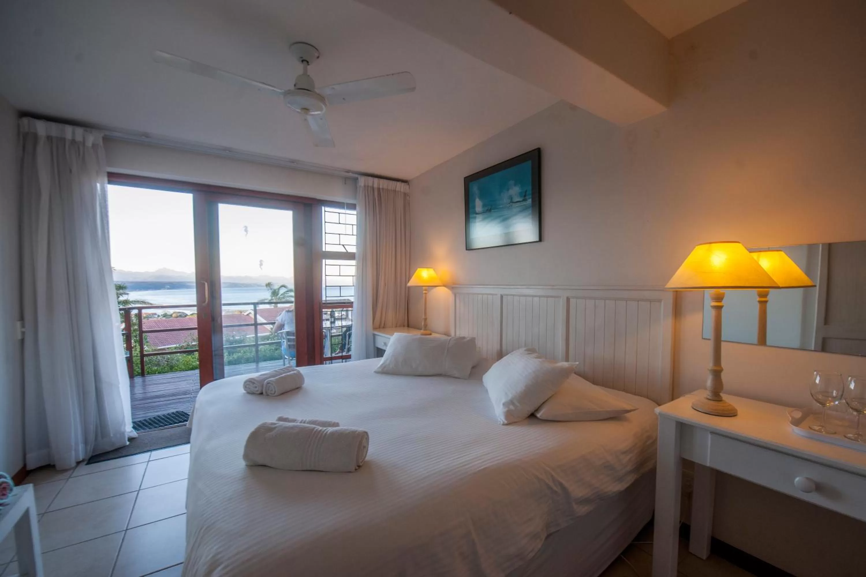 Bed in Panoramic Blue B&B