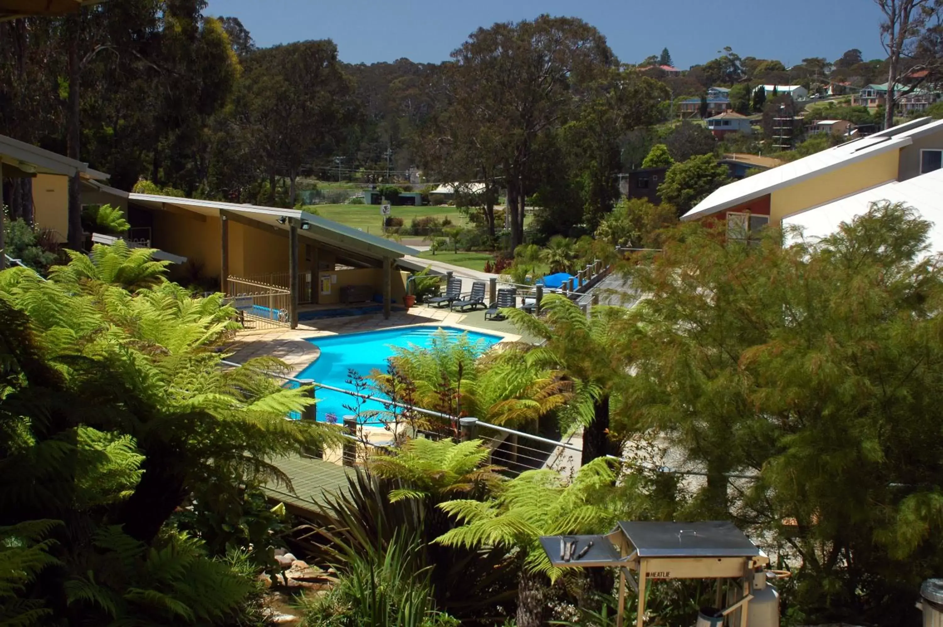 Pool View in Tathra Beach House Holiday Apartments