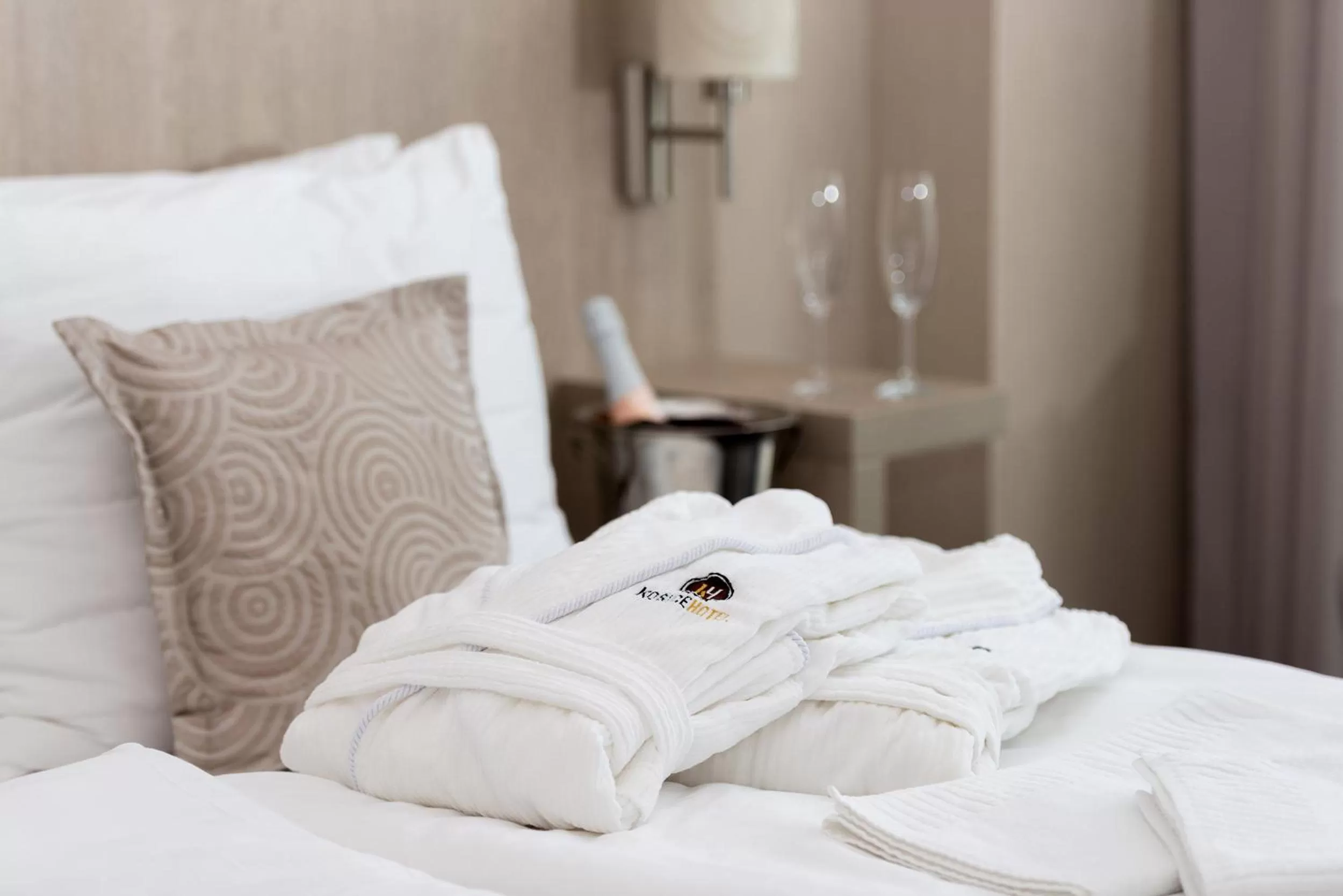 Decorative detail, Bed in Košice Hotel