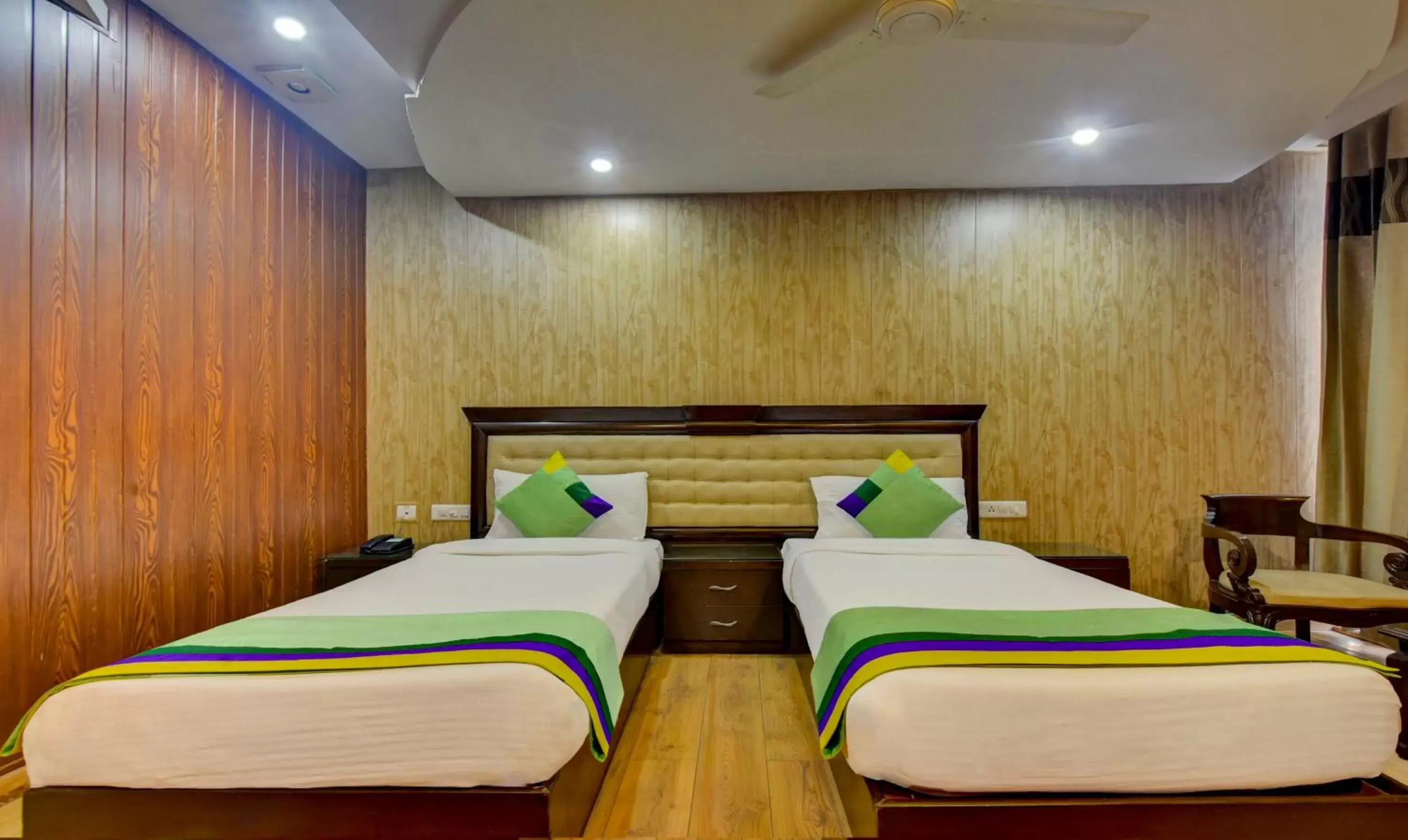 Bedroom, Bed in Treebo Elysee, Patel Nagar Bedroom, Bed in Treebo Elysee, Patel Nagar