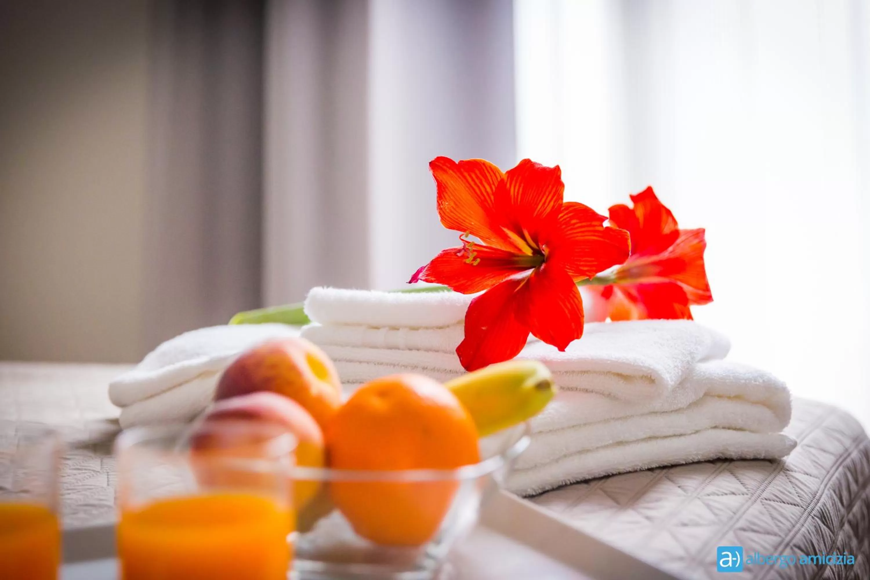 Decorative detail, Bed in Hotel Amicizia