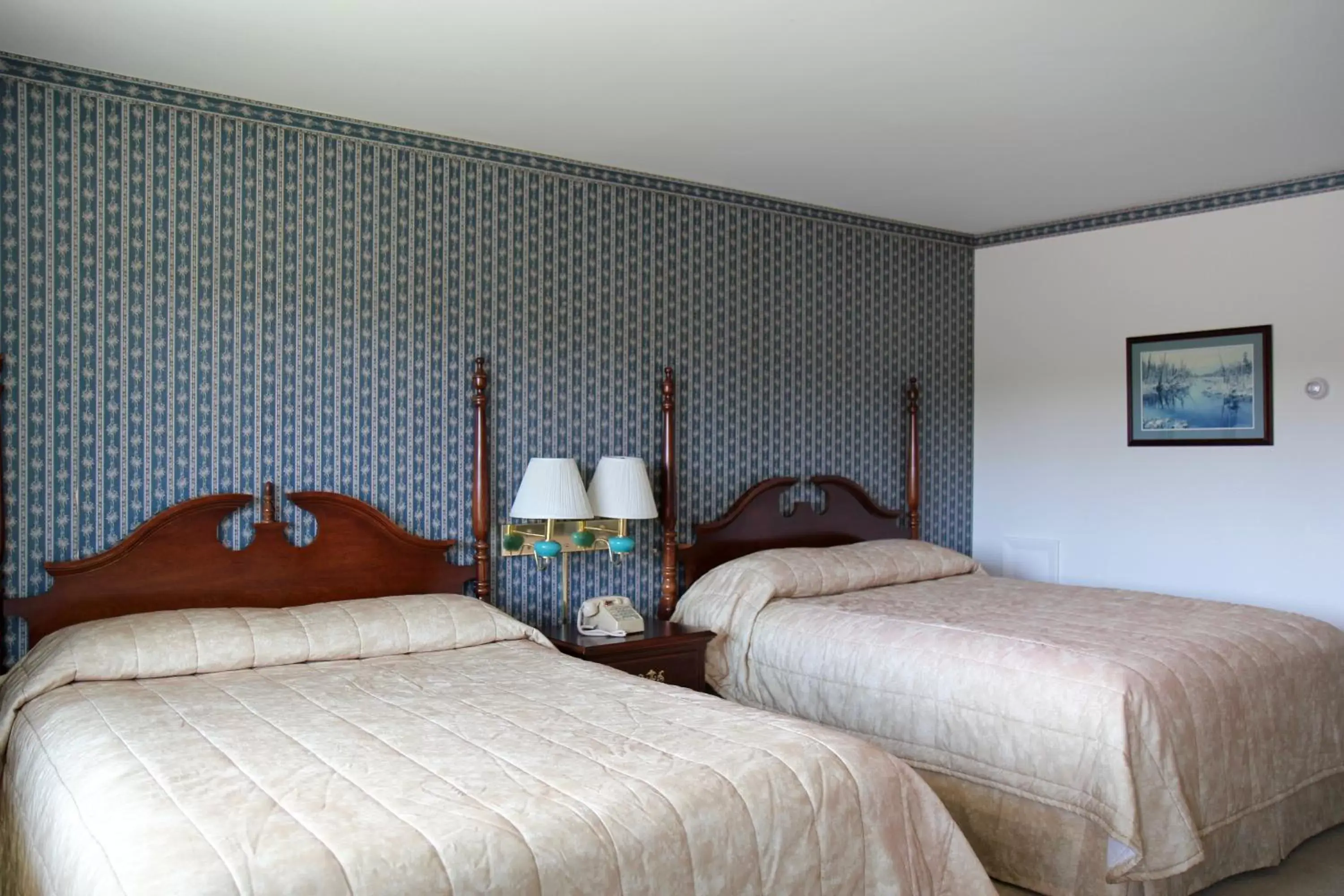Bed in Sara Placid Inn & Suites