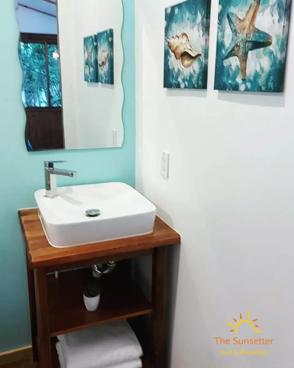 Bathroom in The Sunsetter Bed & Breakfast