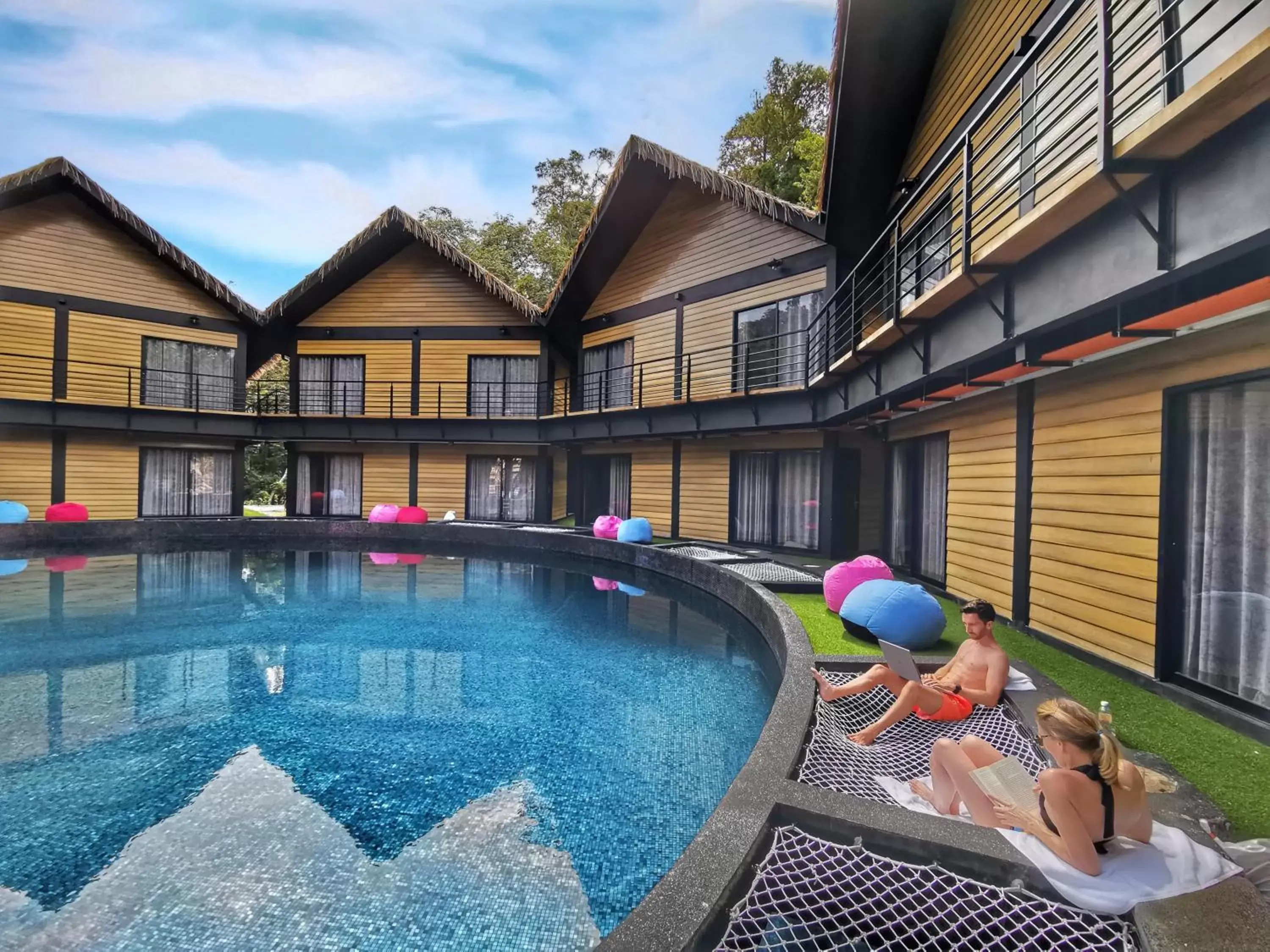 Floor plan, Swimming Pool in A Rock Resort Langkawi - Coral Reefs