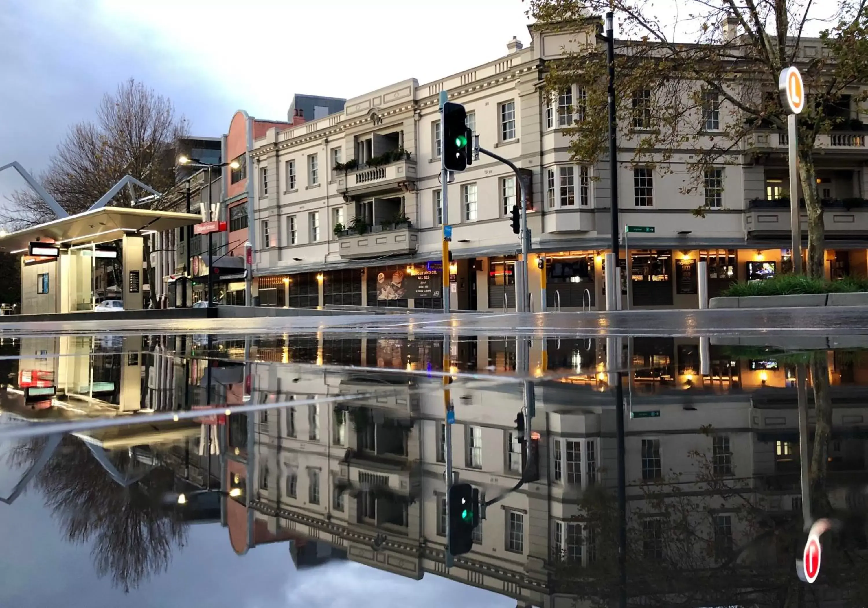 Property building, Winter in The Lucky Hotel