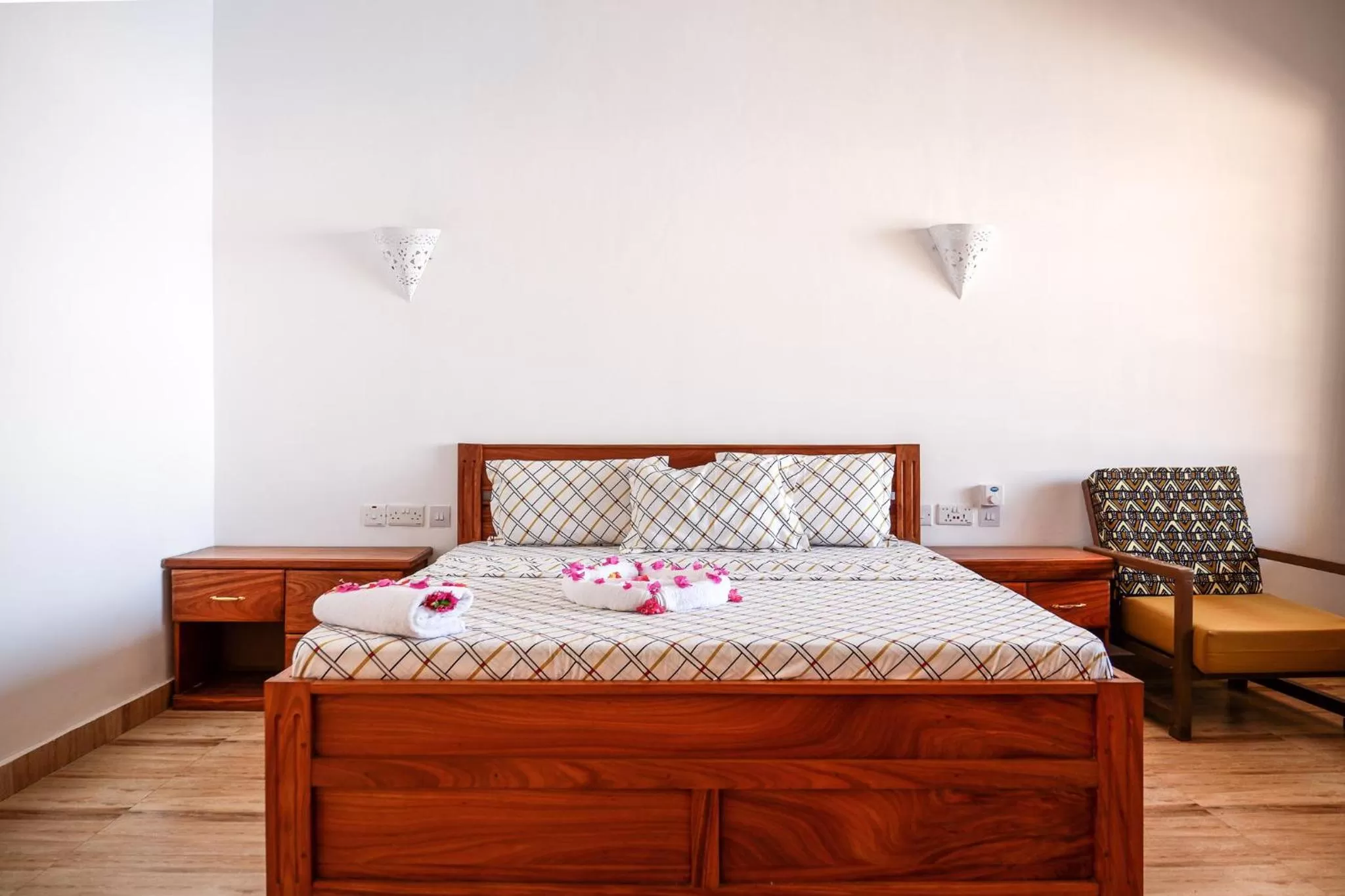 Bed in Nungwi Heritage Resort