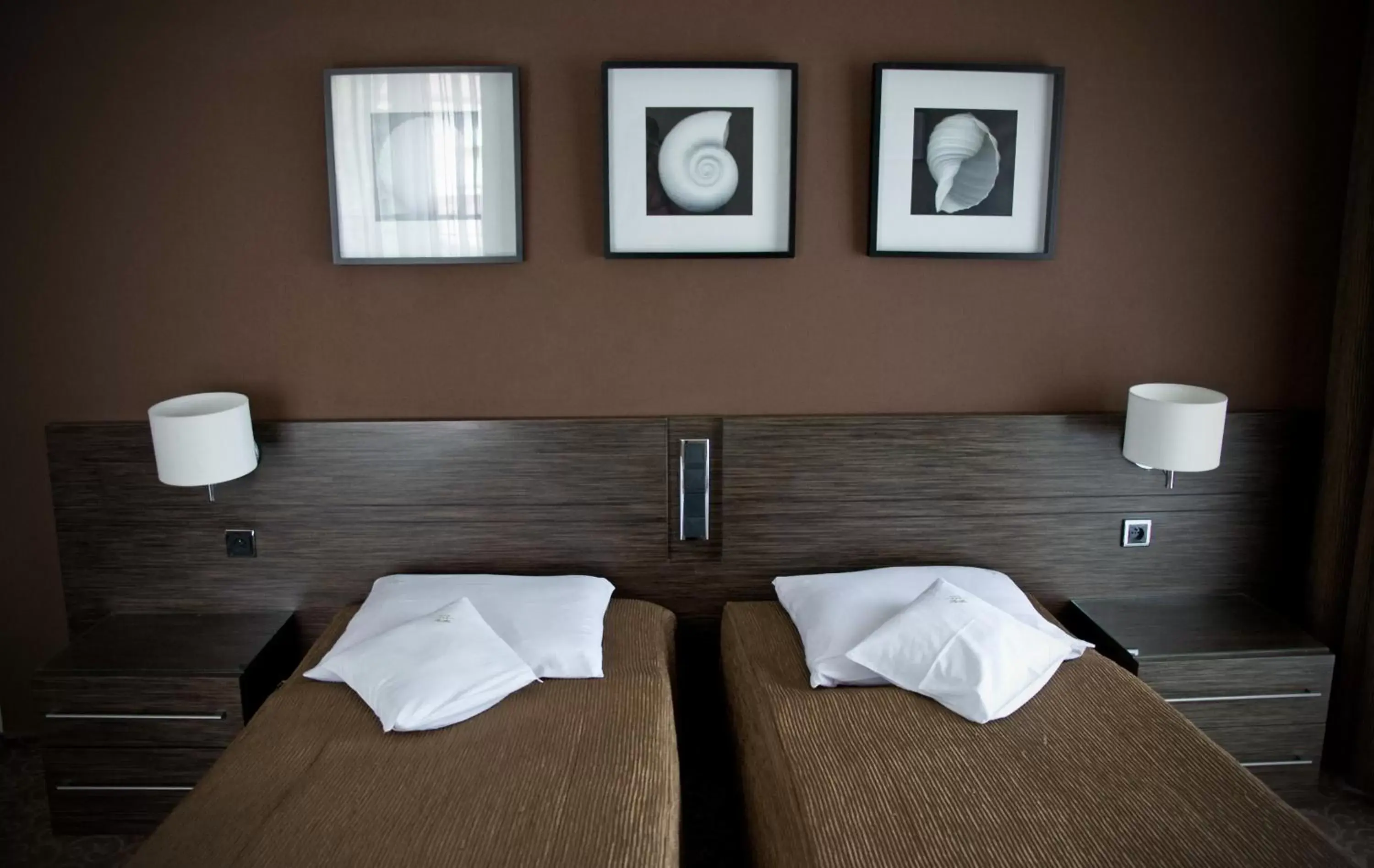 Bed in Hotel Falko