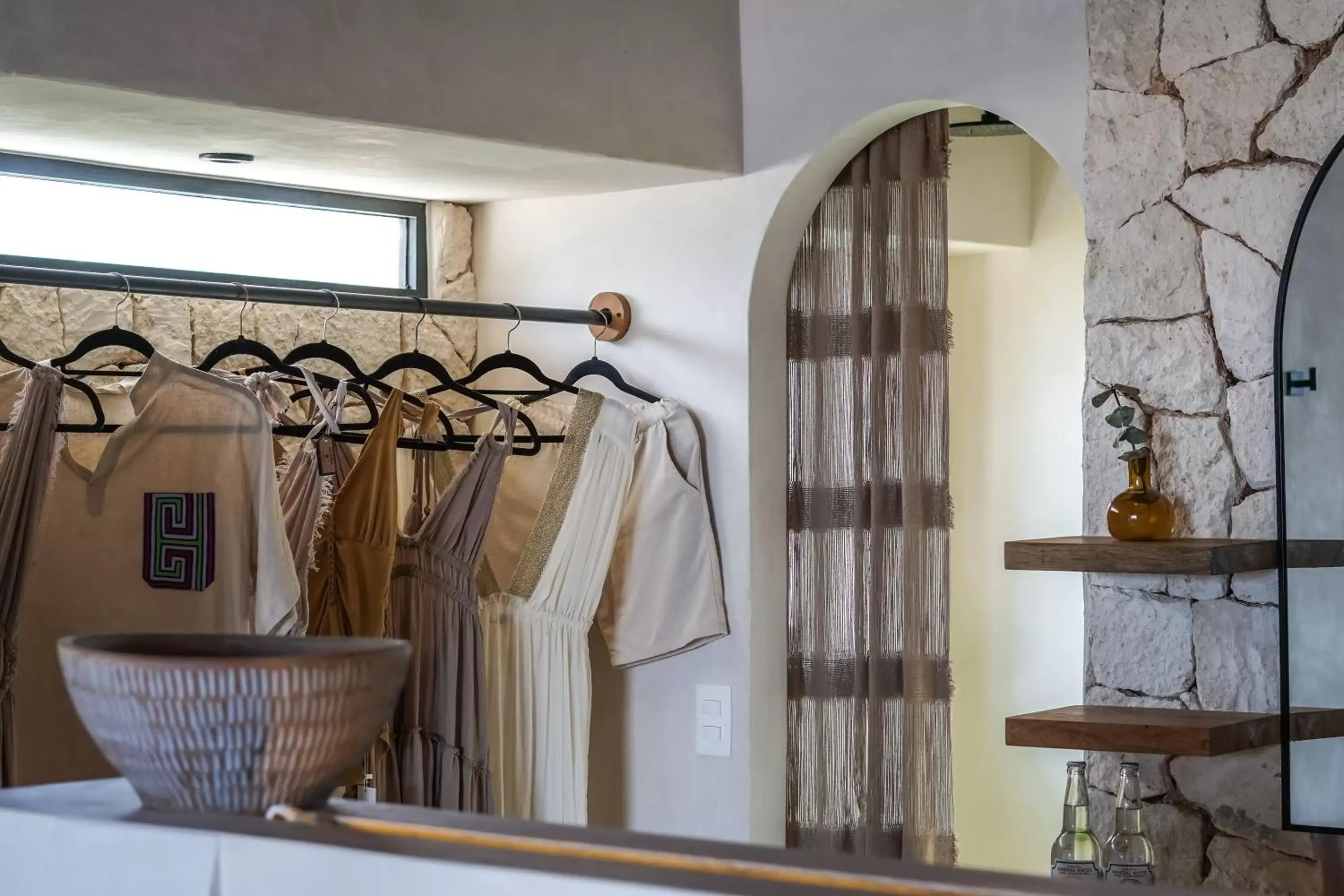 Bathroom, Bed in Amansala Resort