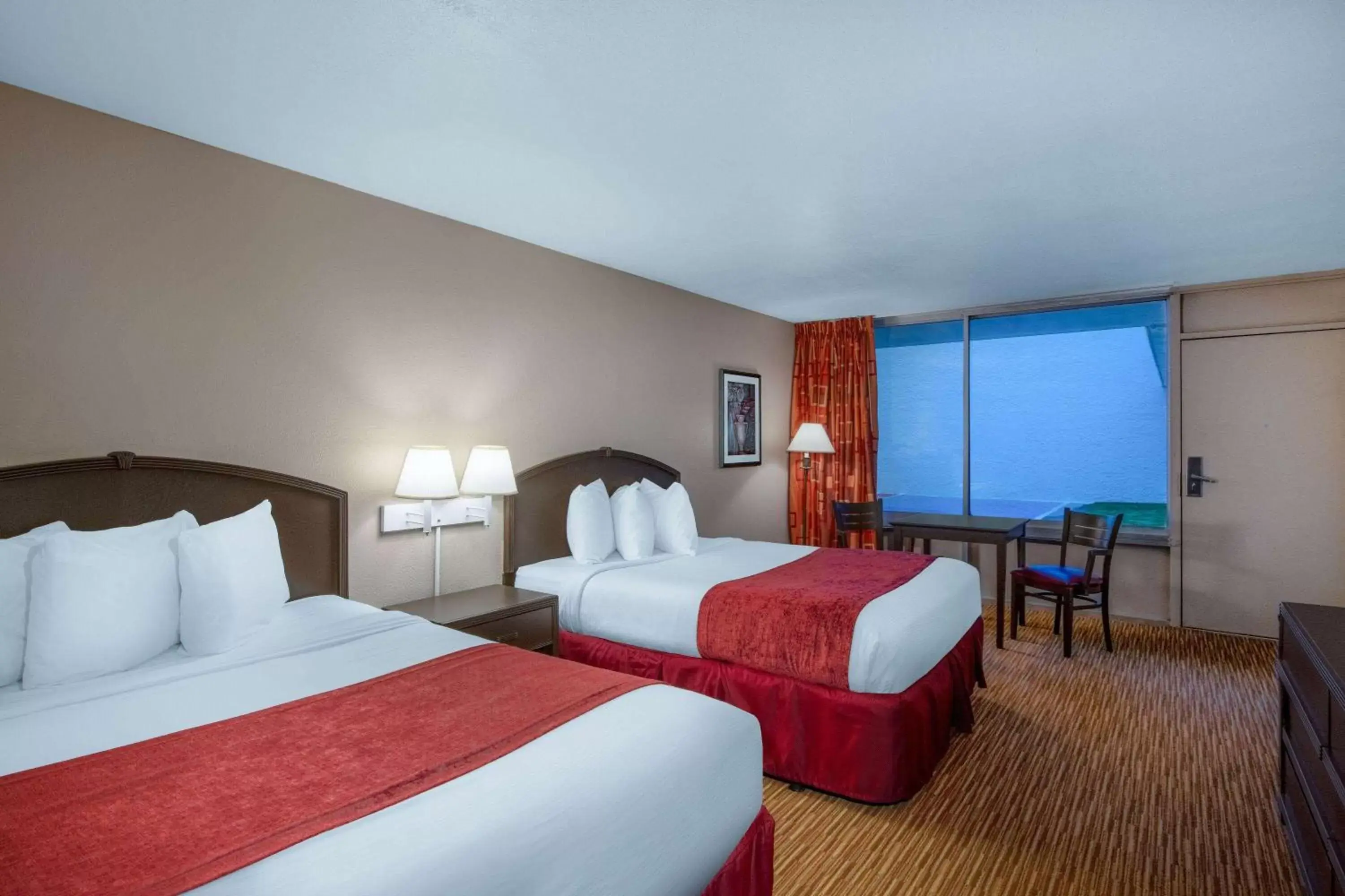 Standard 2 Queen Beds Accessible Inn Room in Ramada by Wyndham Kissimmee Gateway
