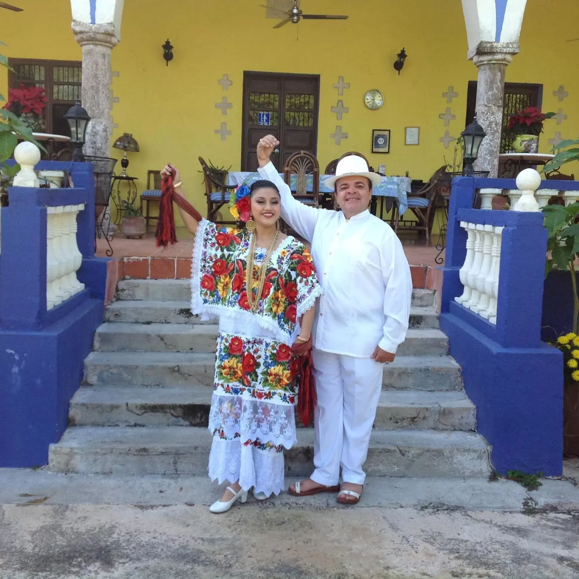 group of guests in Hacienda San Pedro Nohpat