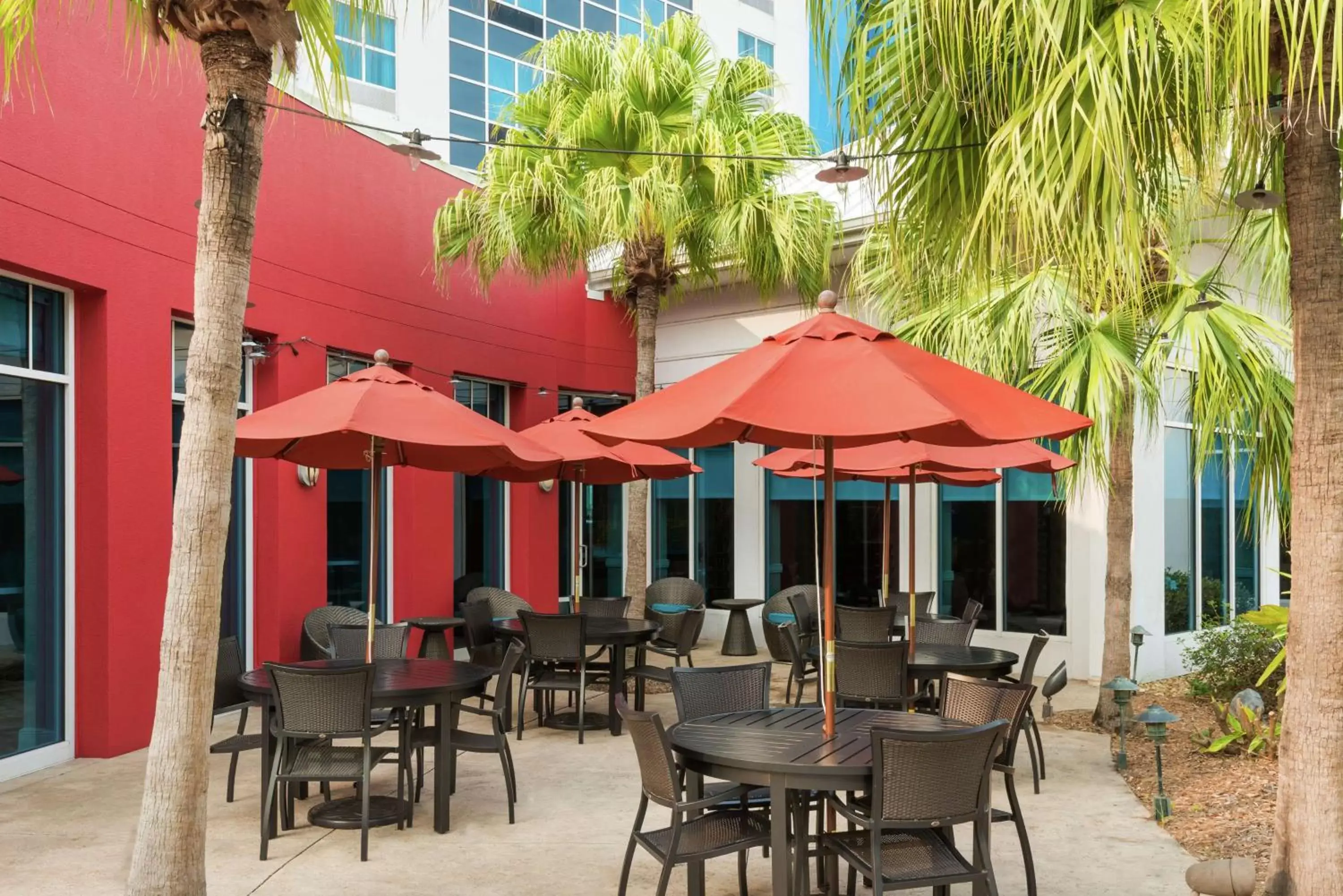 Patio, Restaurant/Places to Eat in Hilton Garden Inn Tampa Airport/Westshore
