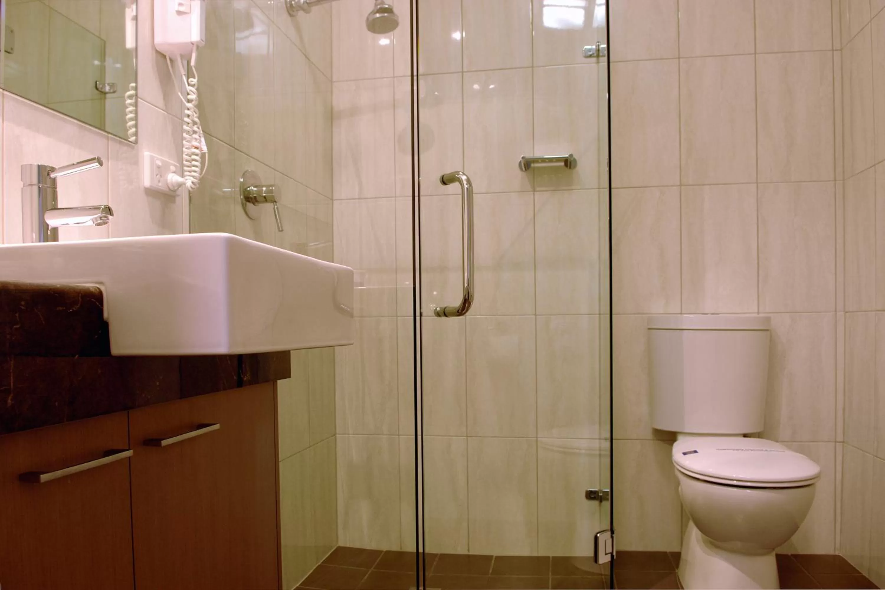 Bathroom in Tower Motor Inn