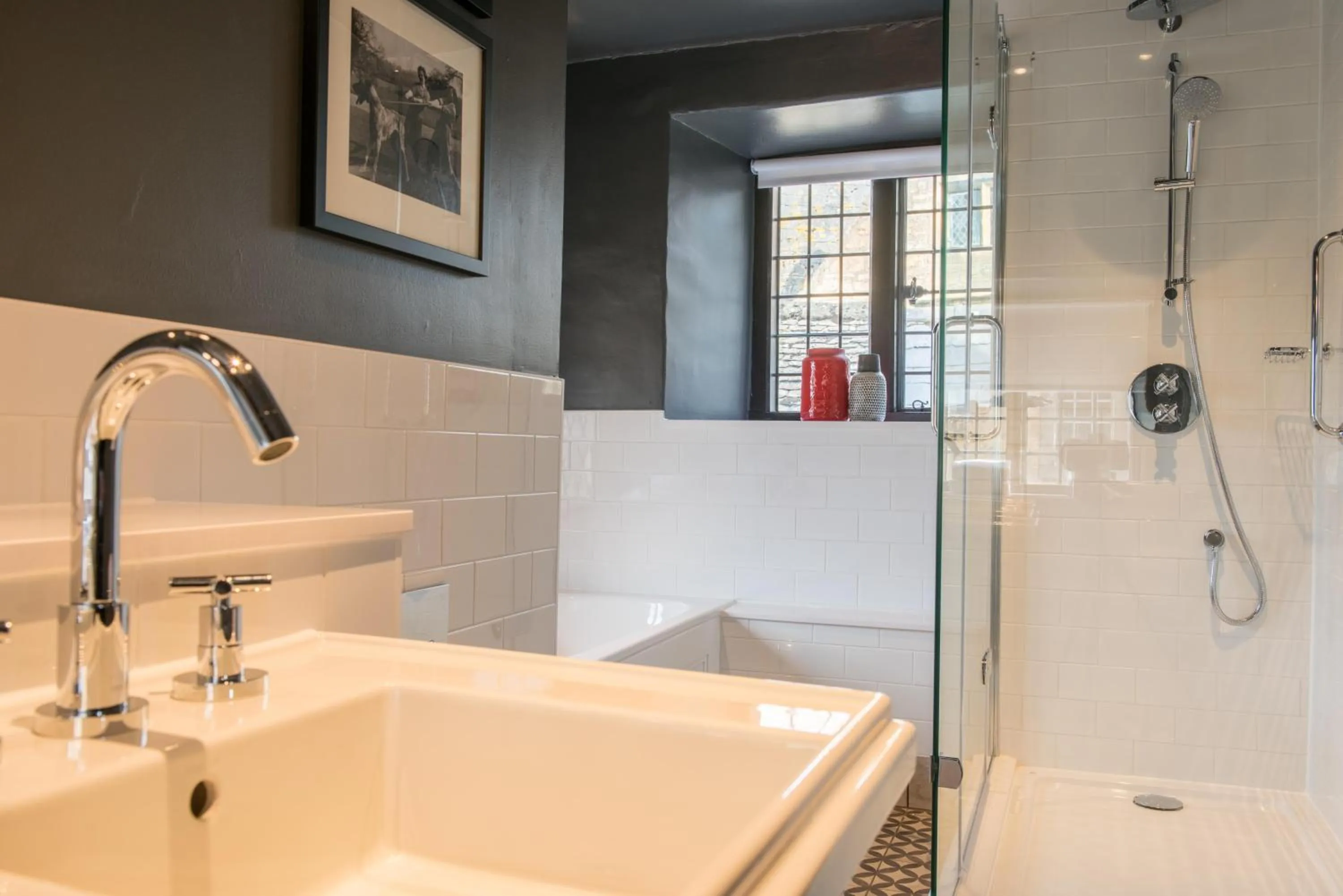 Bathroom in The Lygon Arms - an Iconic Luxury Hotel