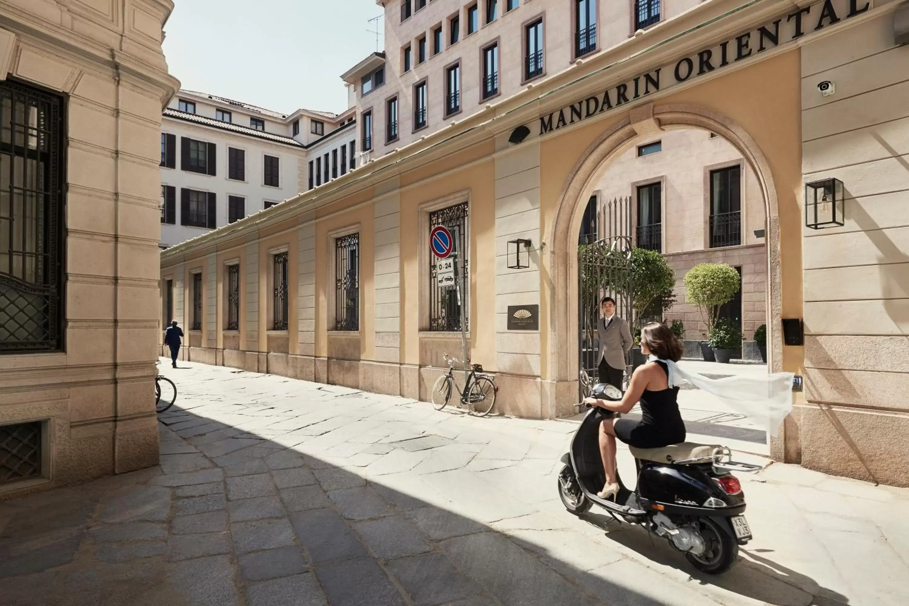 Facade/entrance in Mandarin Oriental, Milan