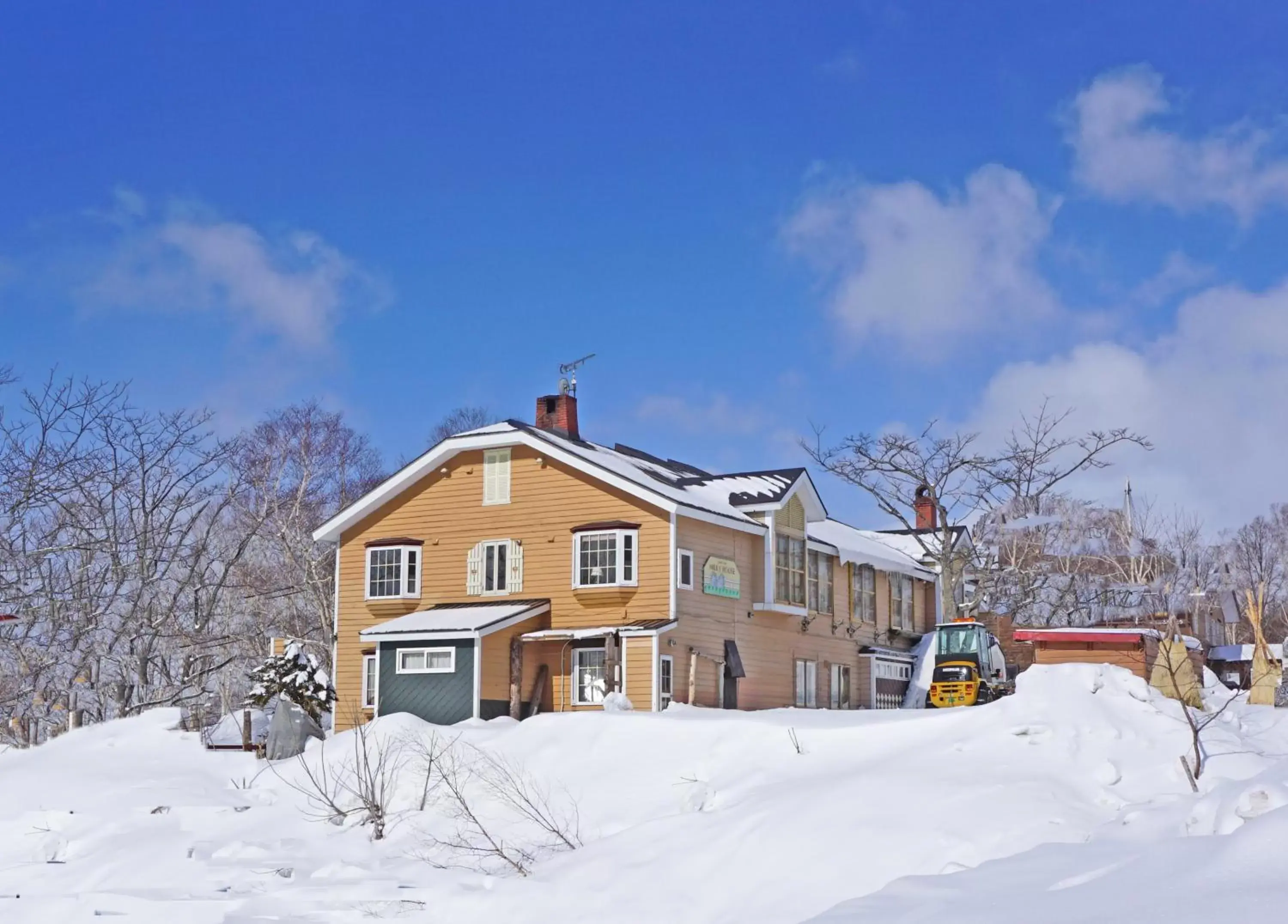 Landmark view, Winter in Country Inn Milky House