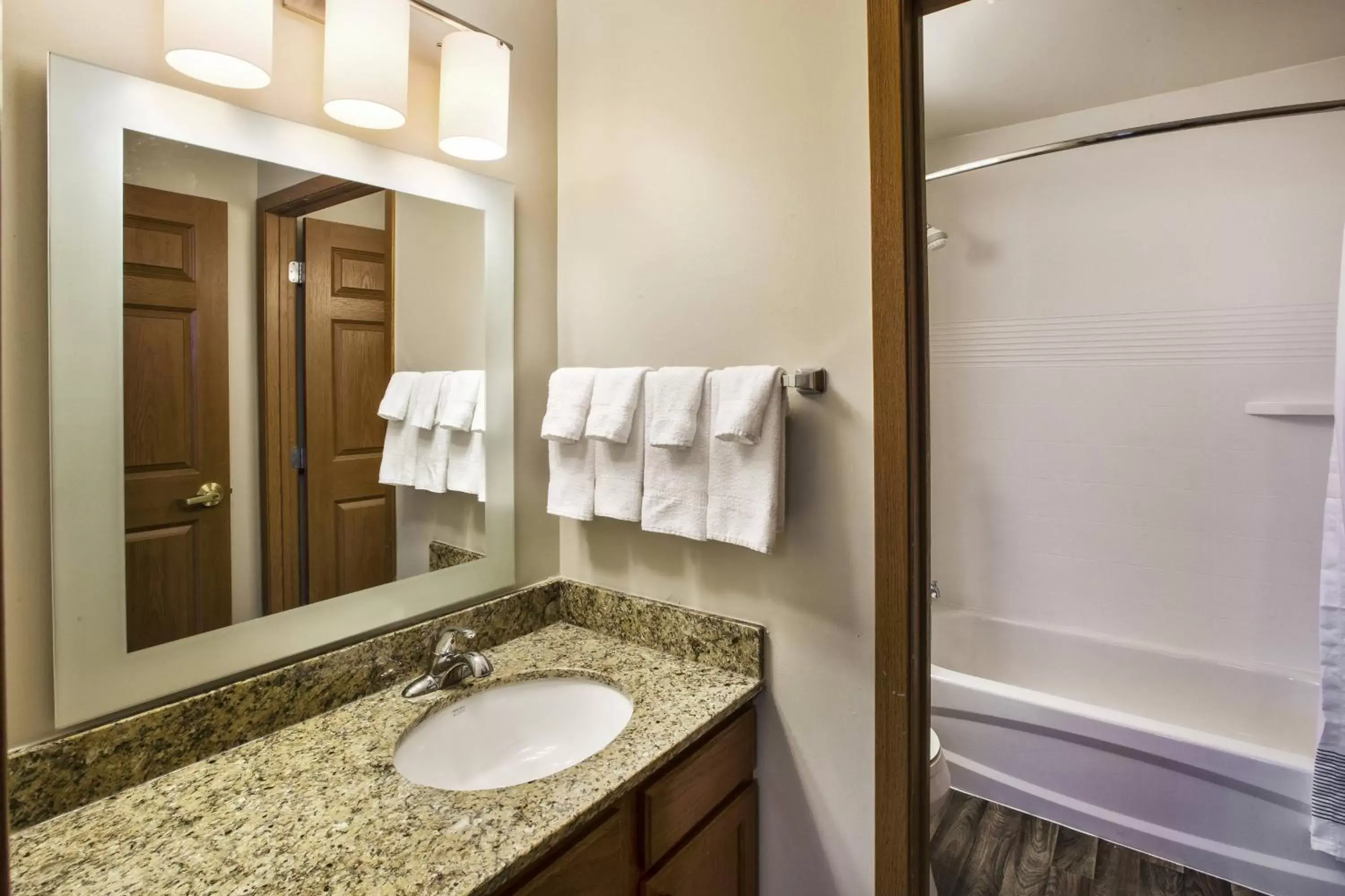 Bathroom in TownePlace Suites Detroit Sterling Heights