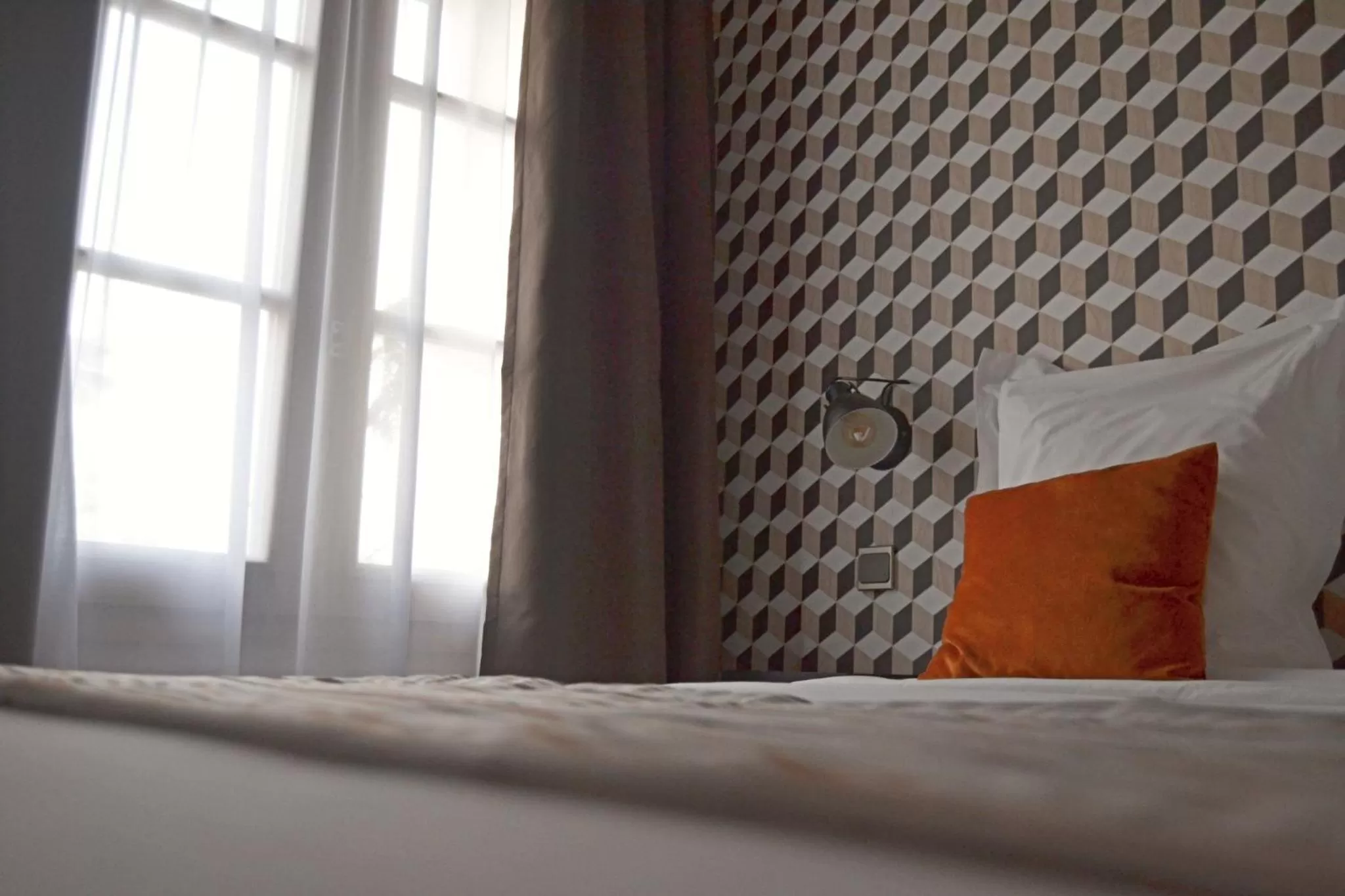 Decorative detail, Bed in Logis Hotels - Château Saint Marcel