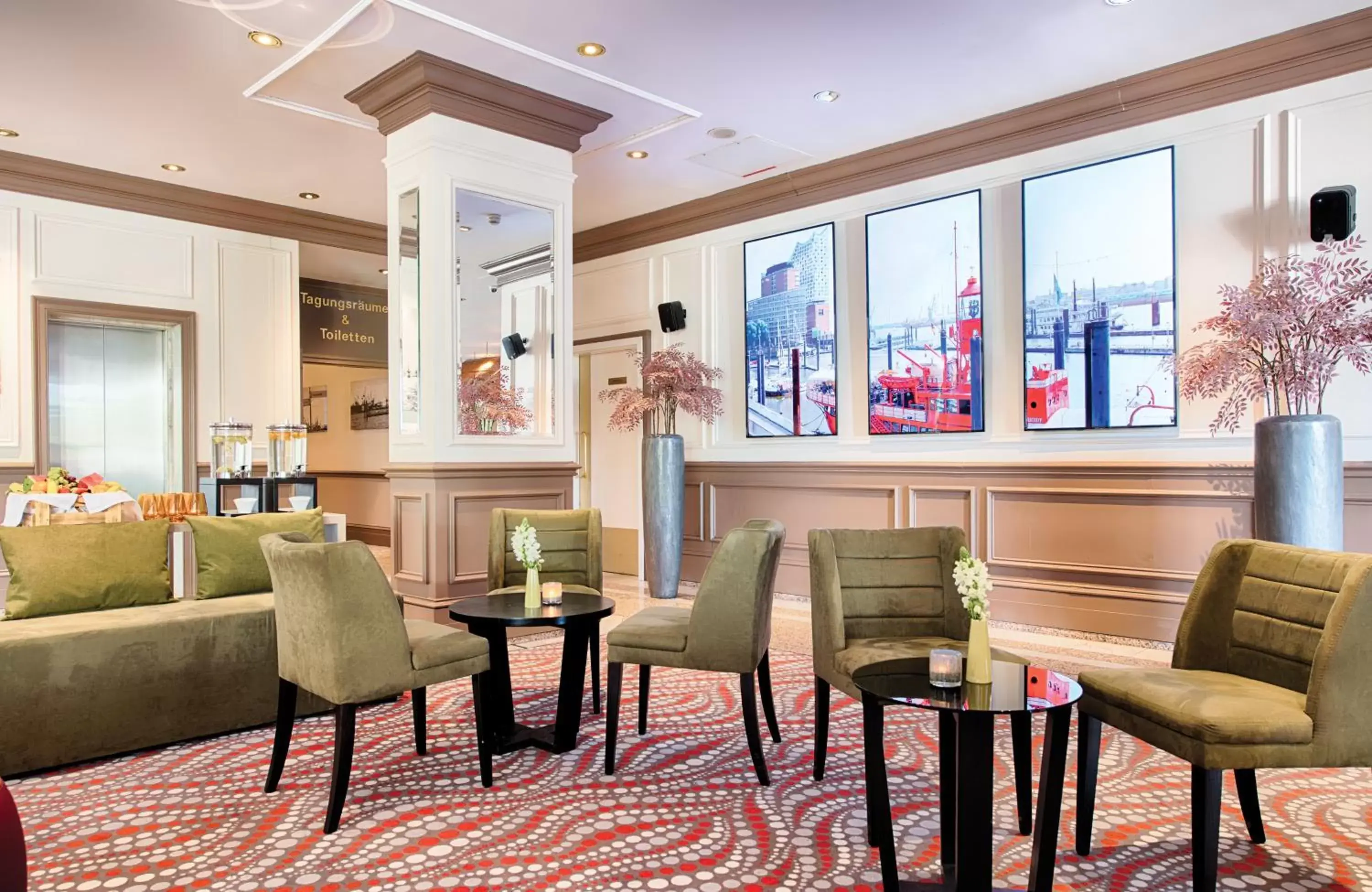 Lobby or reception, Lounge/Bar in Leonardo Hotel Hamburg Stillhorn