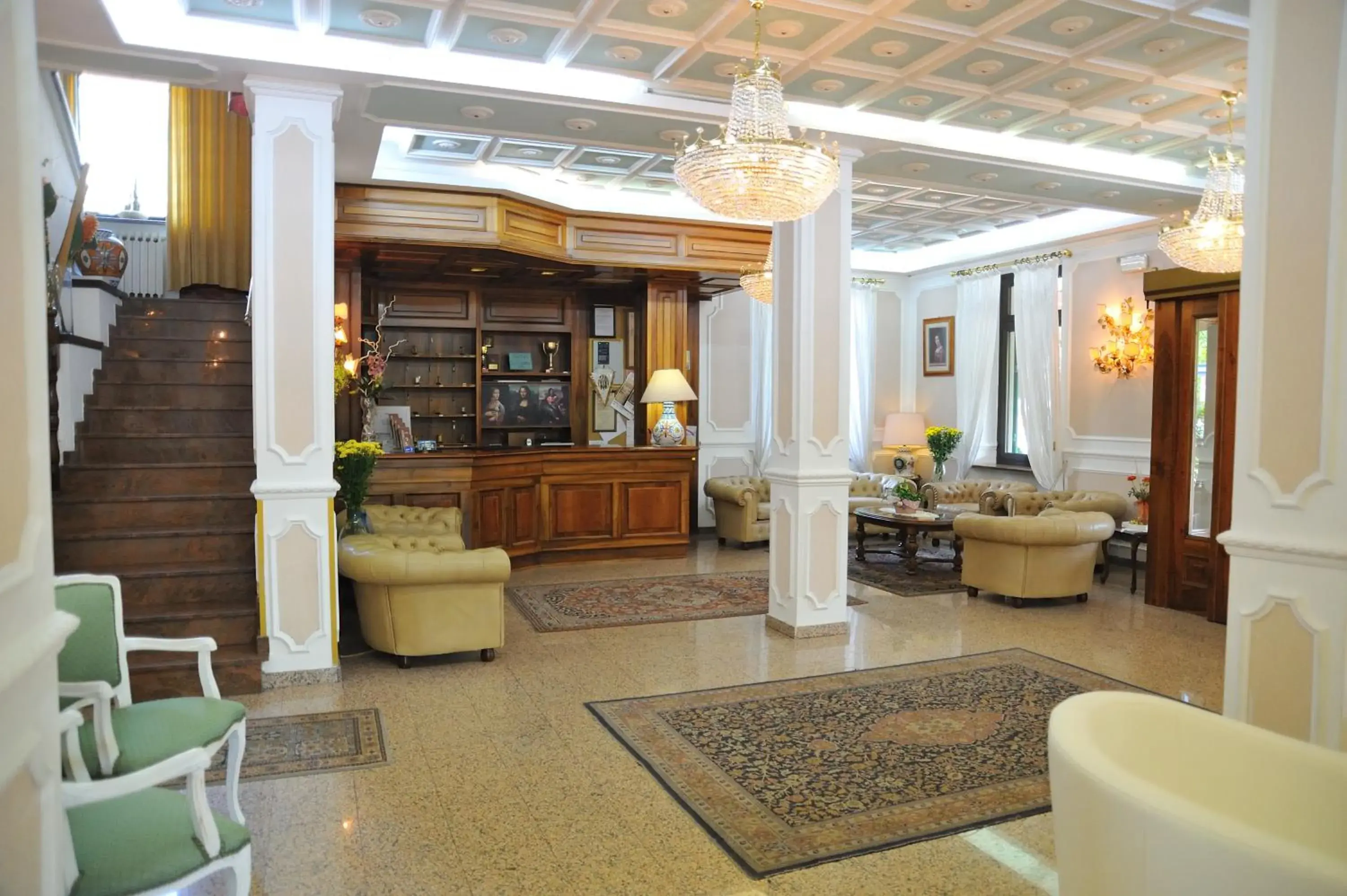 Lobby or reception in Hotel Savona Lobby or reception in Hotel Savona