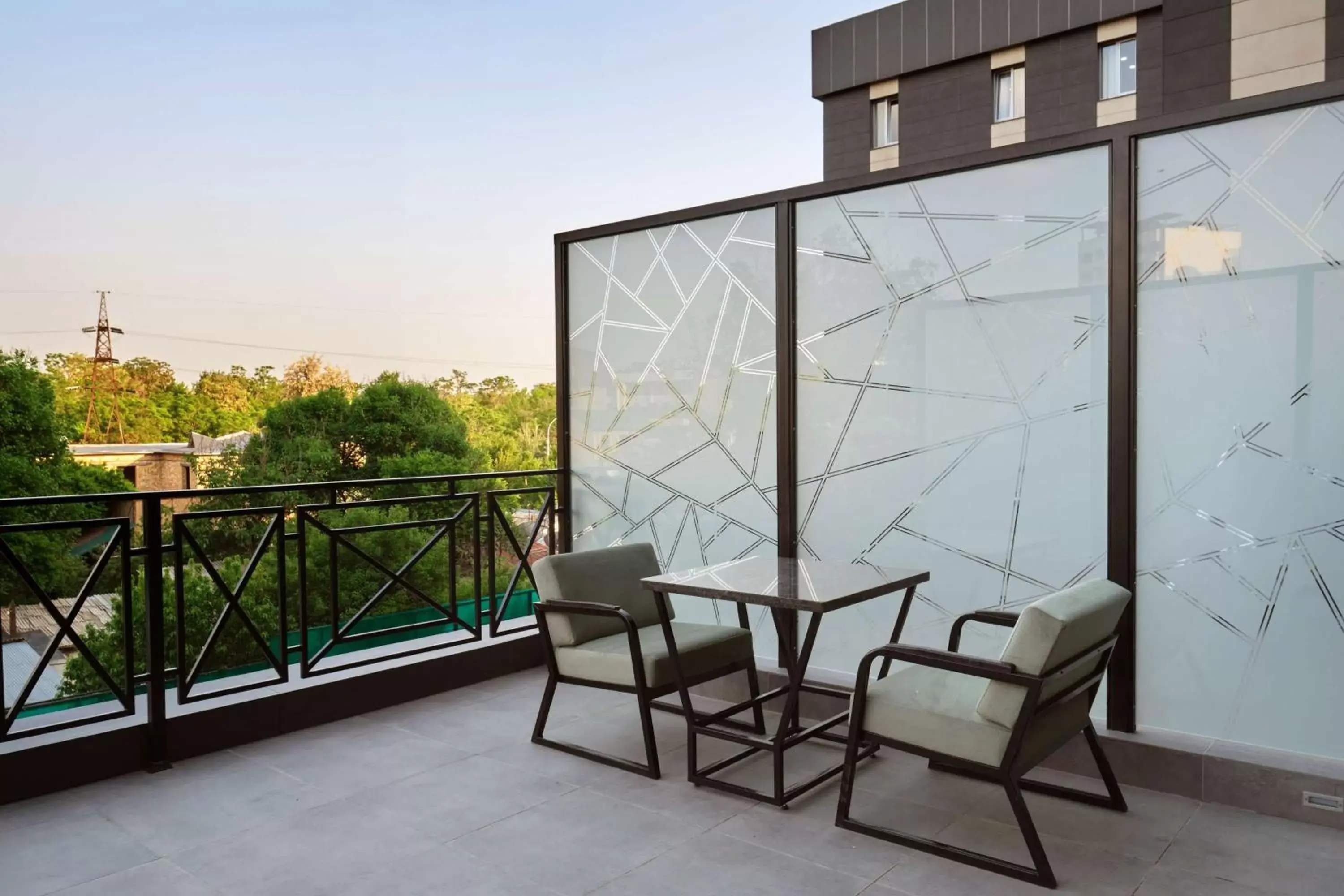 Balcony/Terrace in Panarams Tashkent Hotel, a member of Radisson Individuals