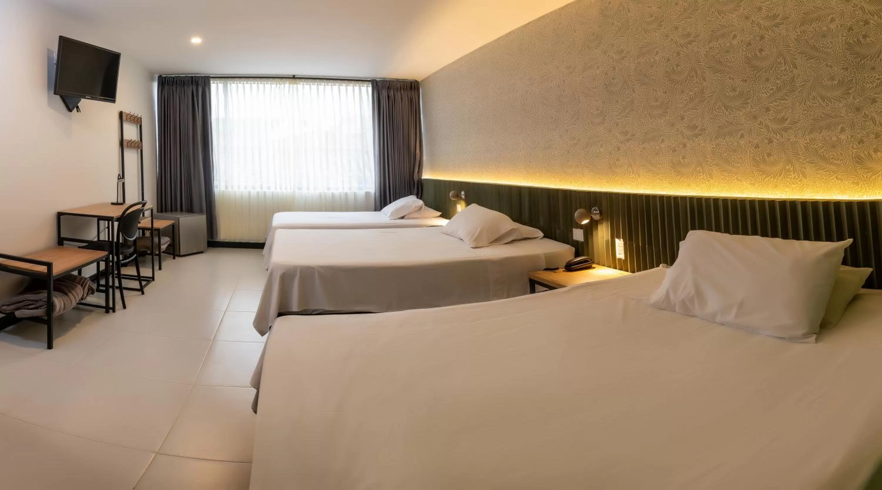 Bed in Hotel Principe