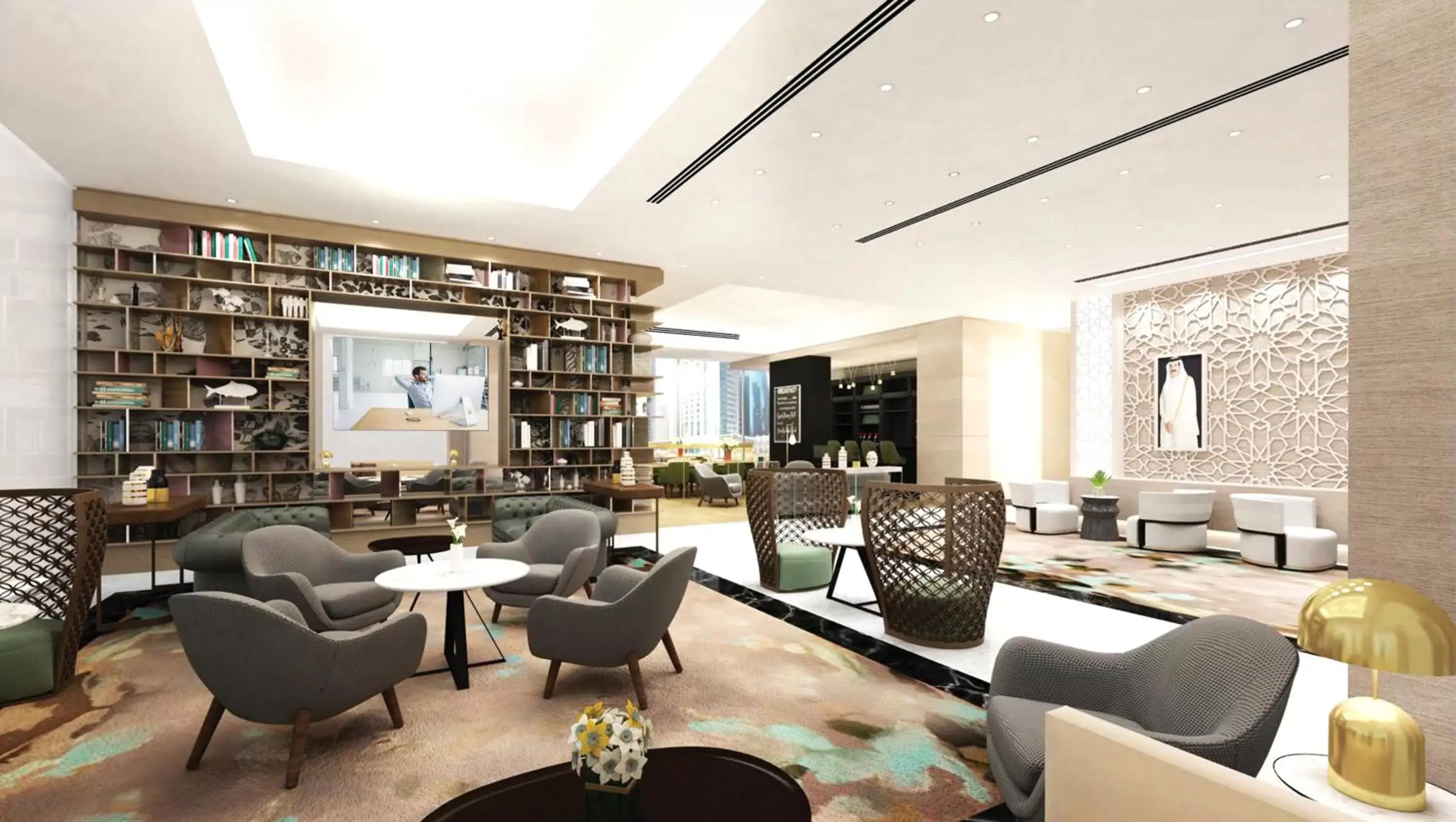 Library, Lounge/Bar in Somerset West Bay Doha