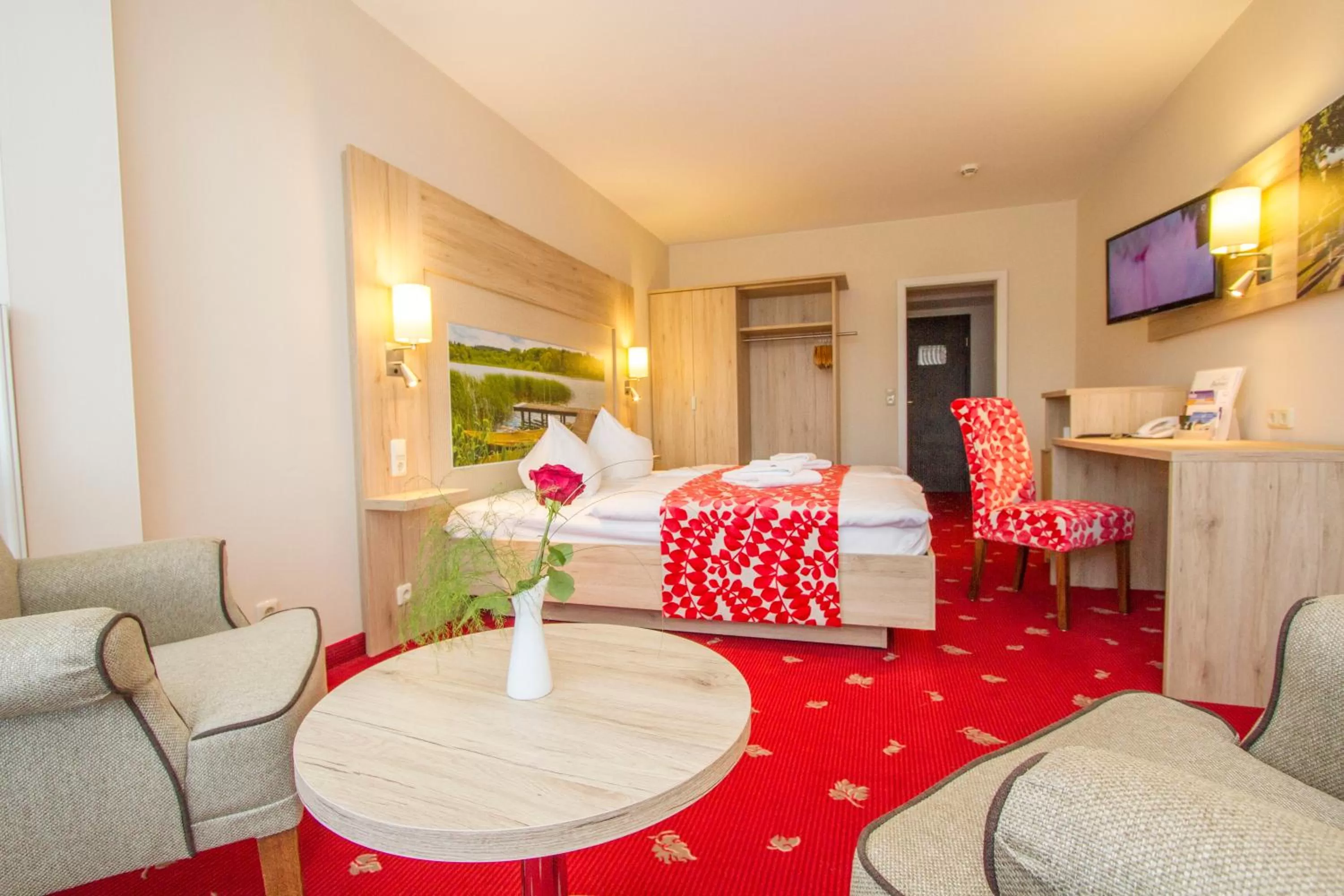 Bedroom, Bed in Falk Seehotel Plau am See