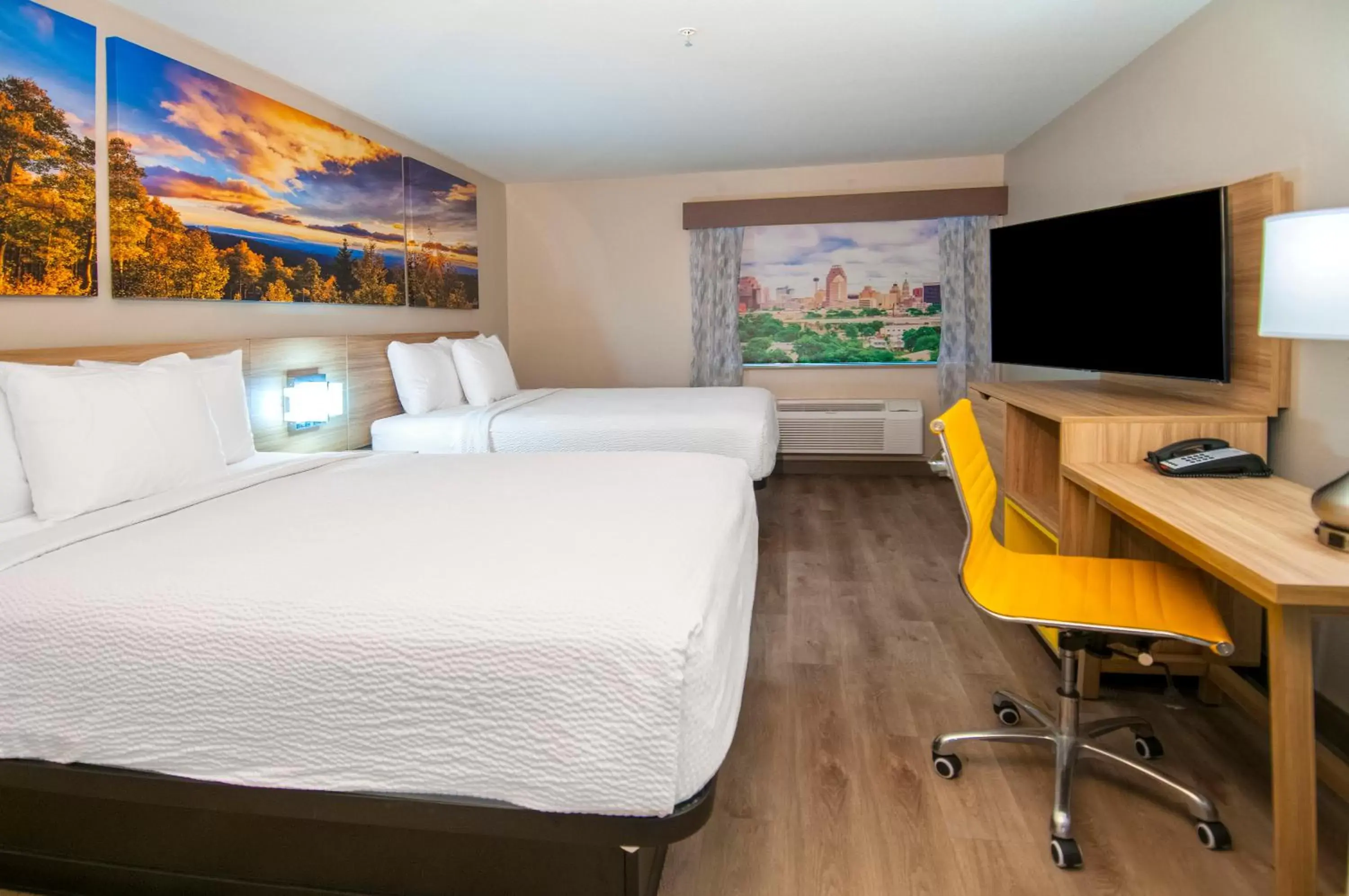 Bedroom, Bed in Days Inn by Wyndham Suites San Antonio North/Stone Oak