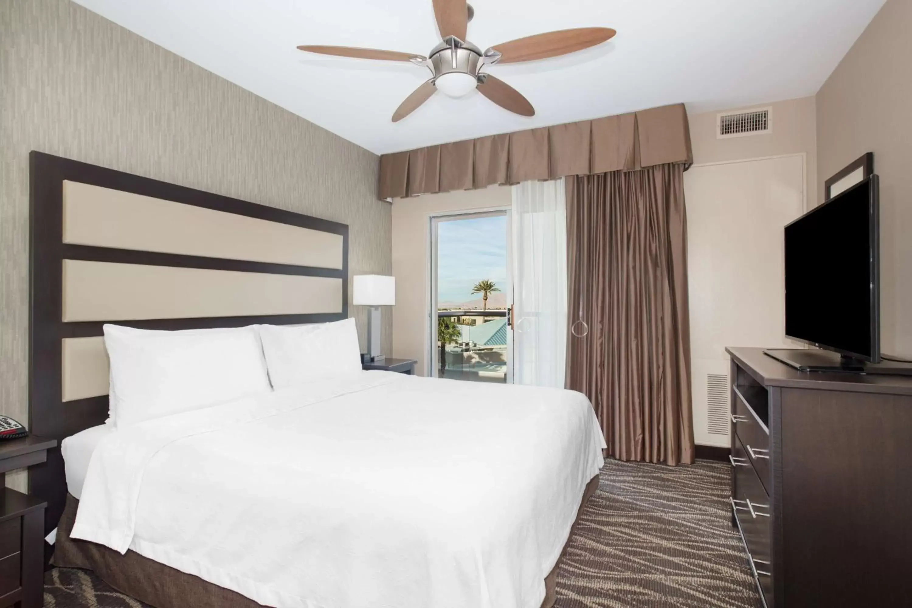 Bed in Homewood Suites by Hilton South Las Vegas