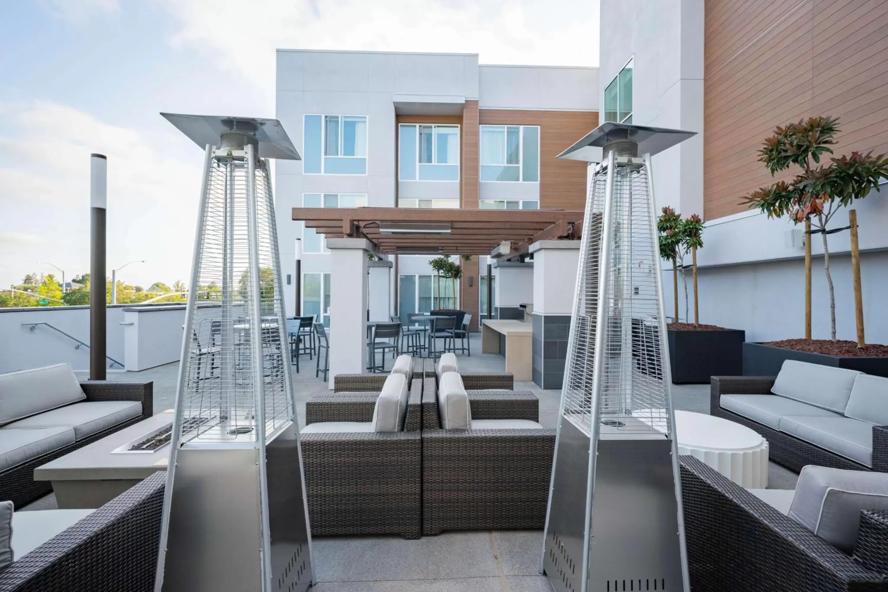 Patio in Homewood Suites By Hilton Sunnyvale-Silicon Valley, Ca