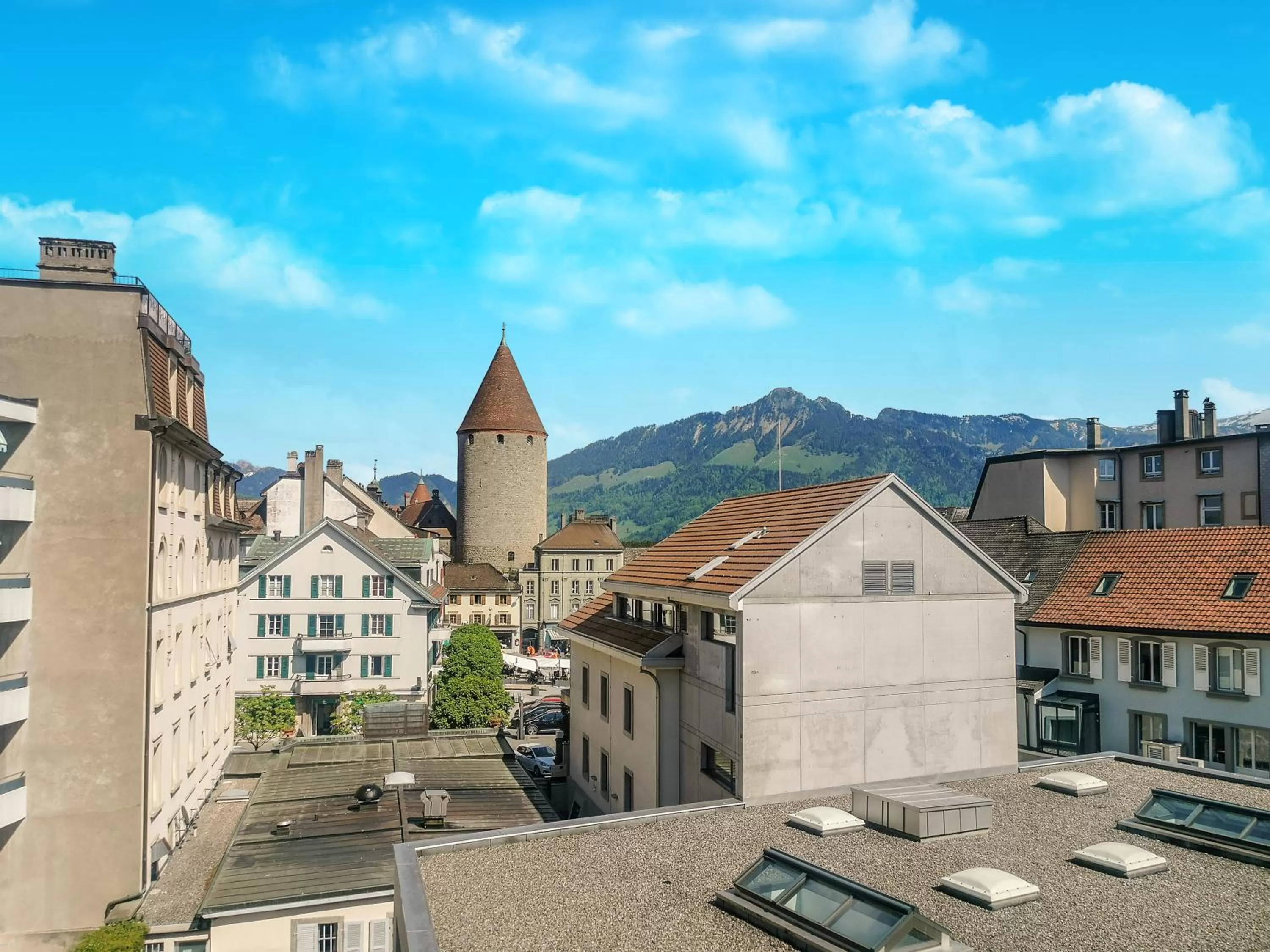 Nearby landmark in Hotel des Alpes Bulle center